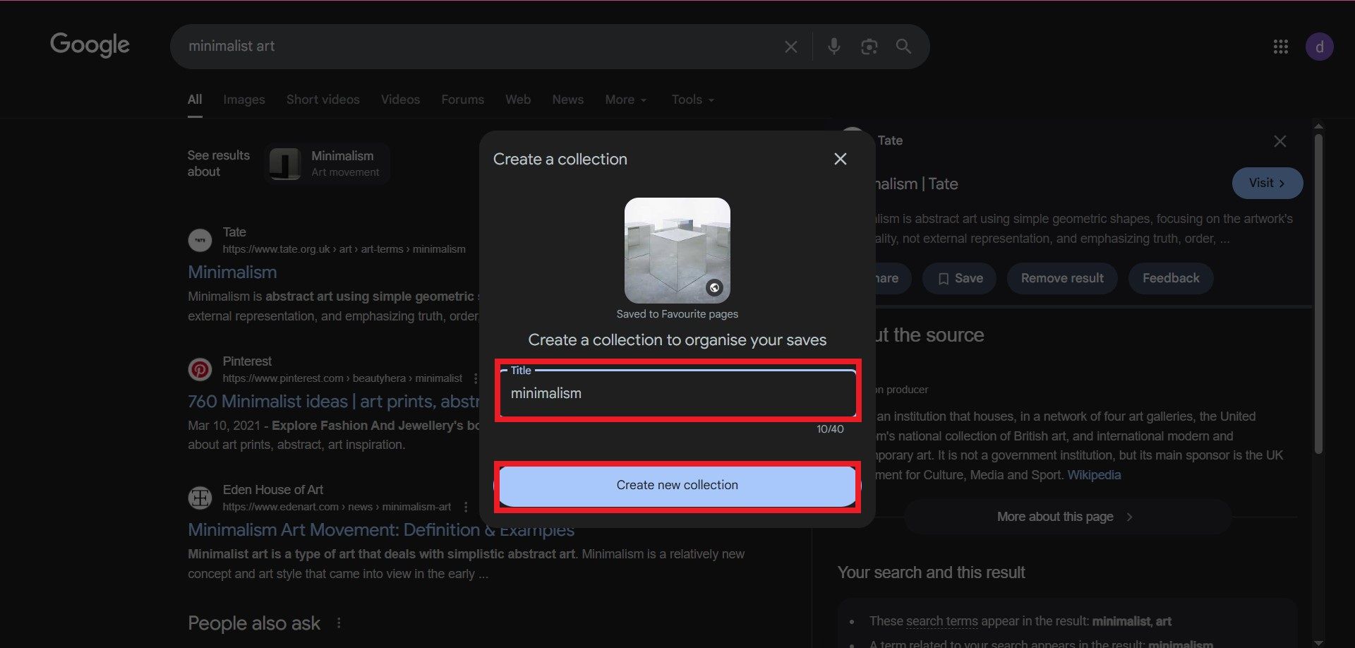 انتخاب نام برای مجموعه‌های گوگل