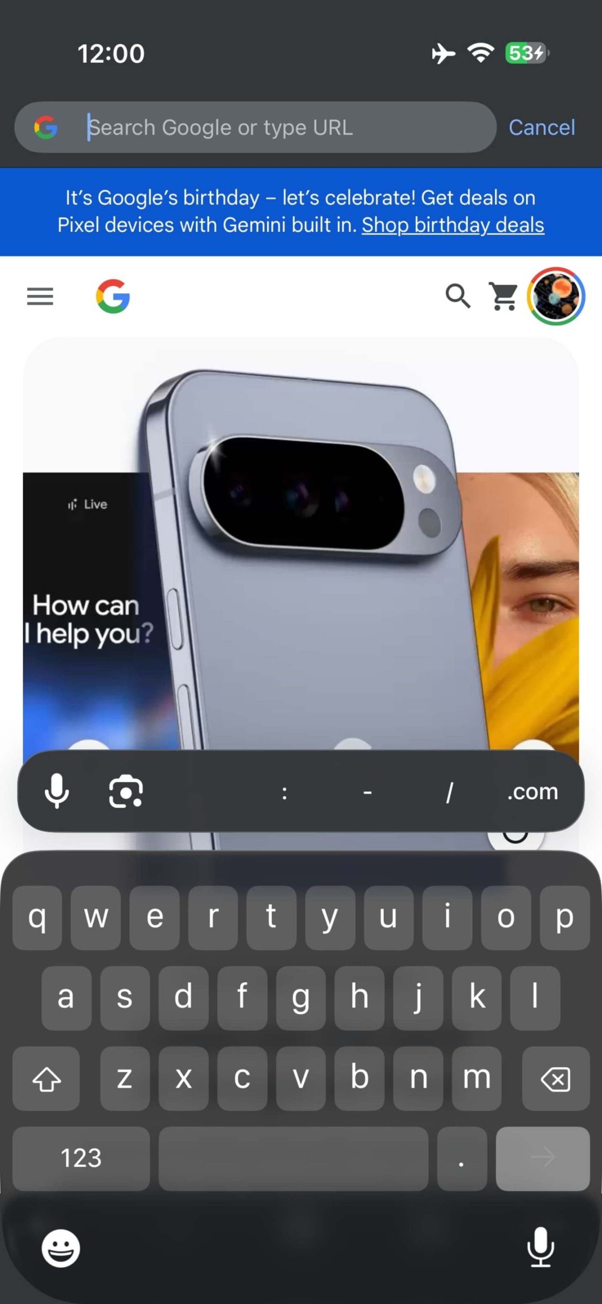 طراحی جدید کیبورد در نسخه‌ی جدید کروم iOS