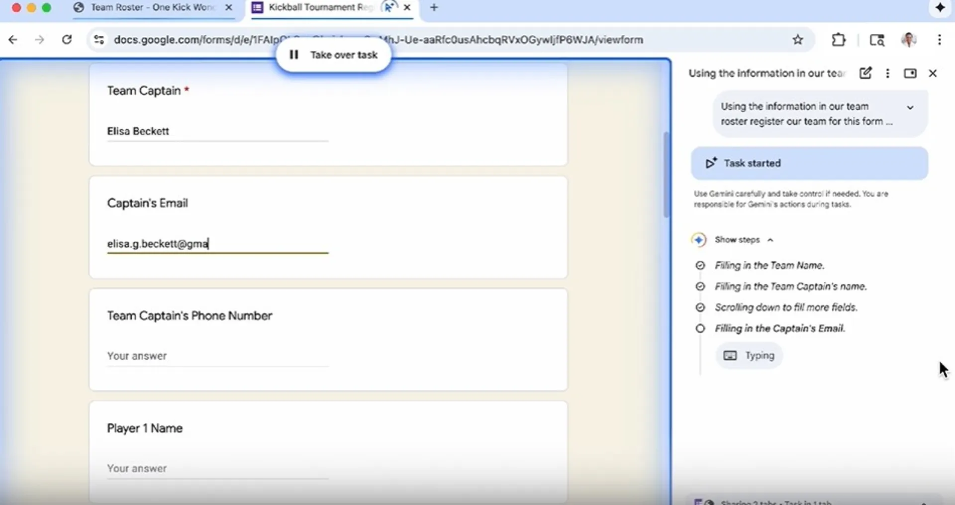 رابط کاربری سیستم وب‌گردی خودکار
