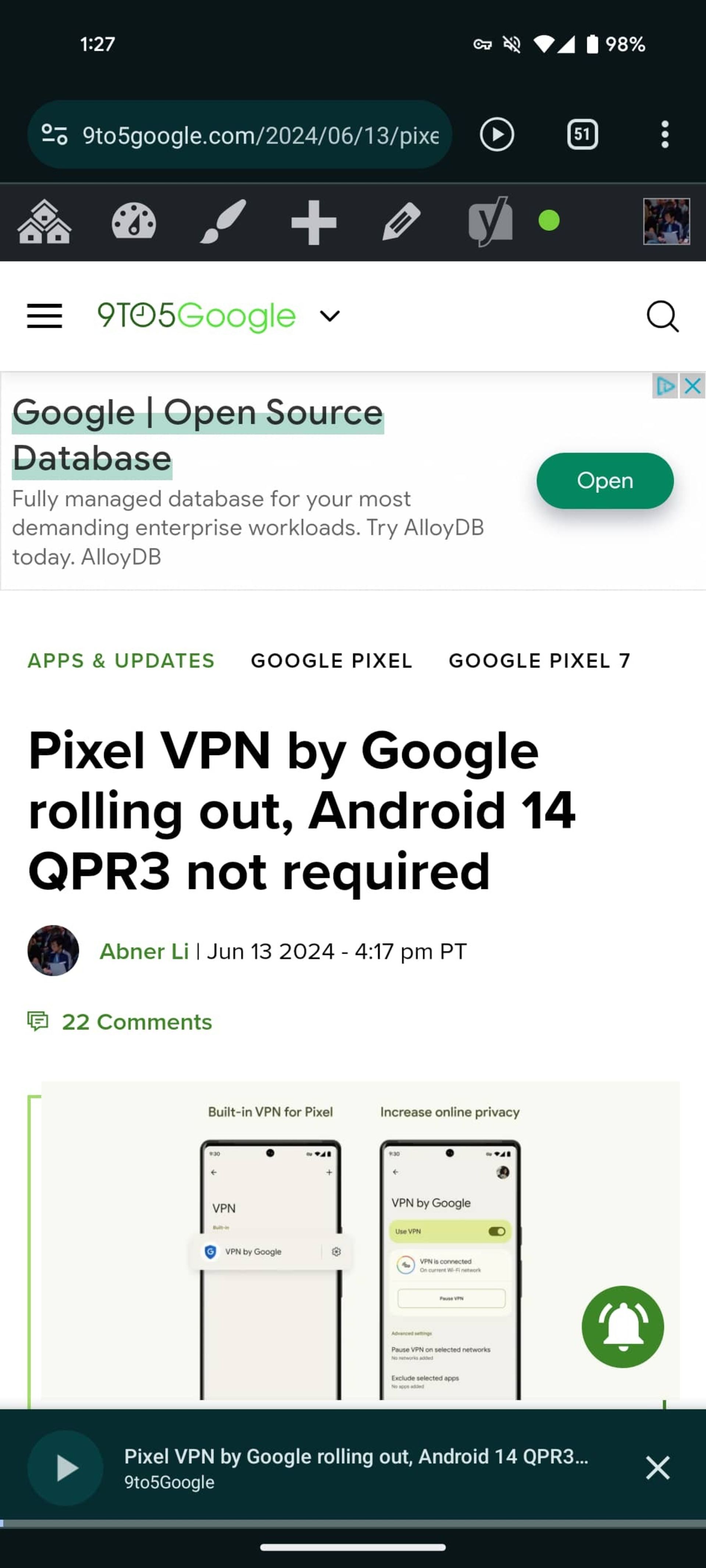 قابلیت تبدیل متن به گفتار در مرورگر کروم اندروید