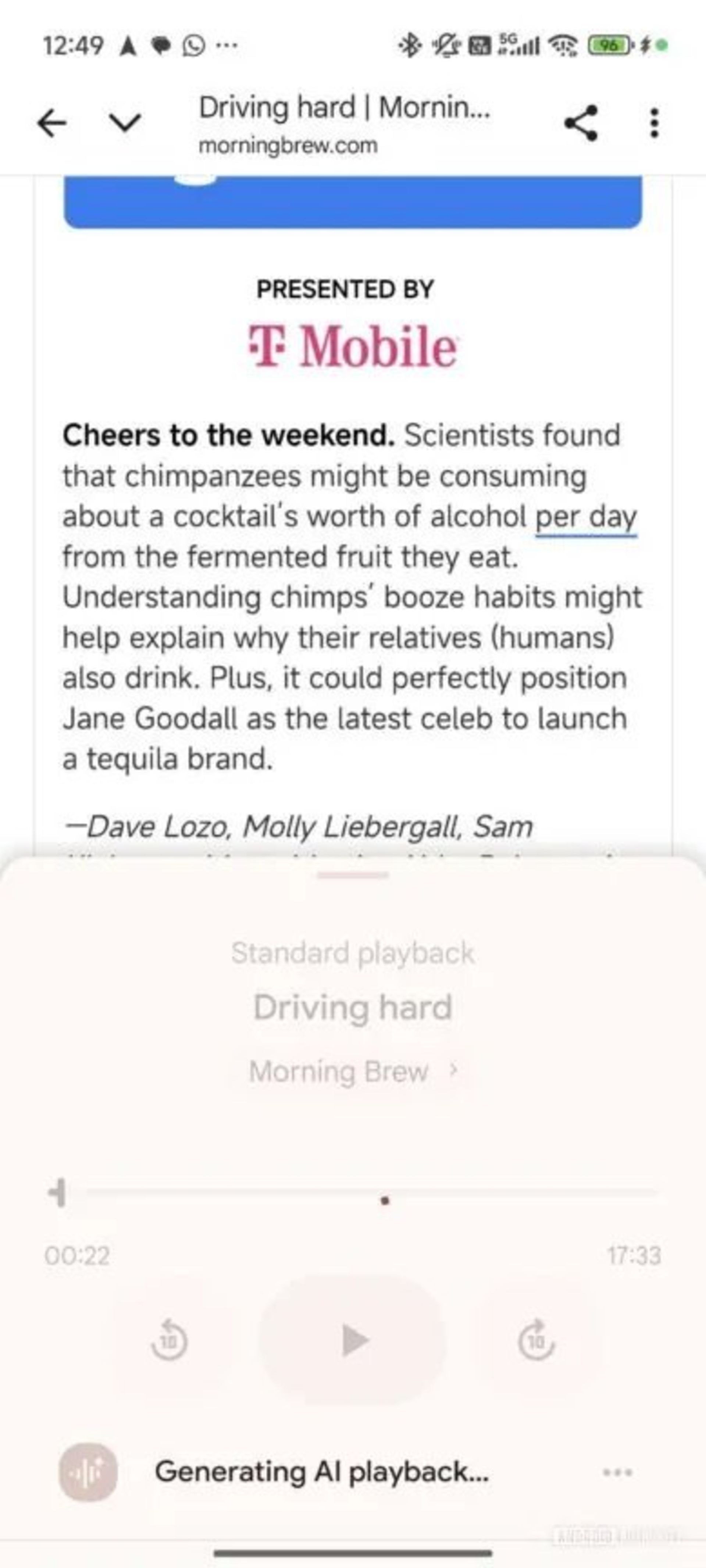 ویژگی Read Aloud کروم اندروید