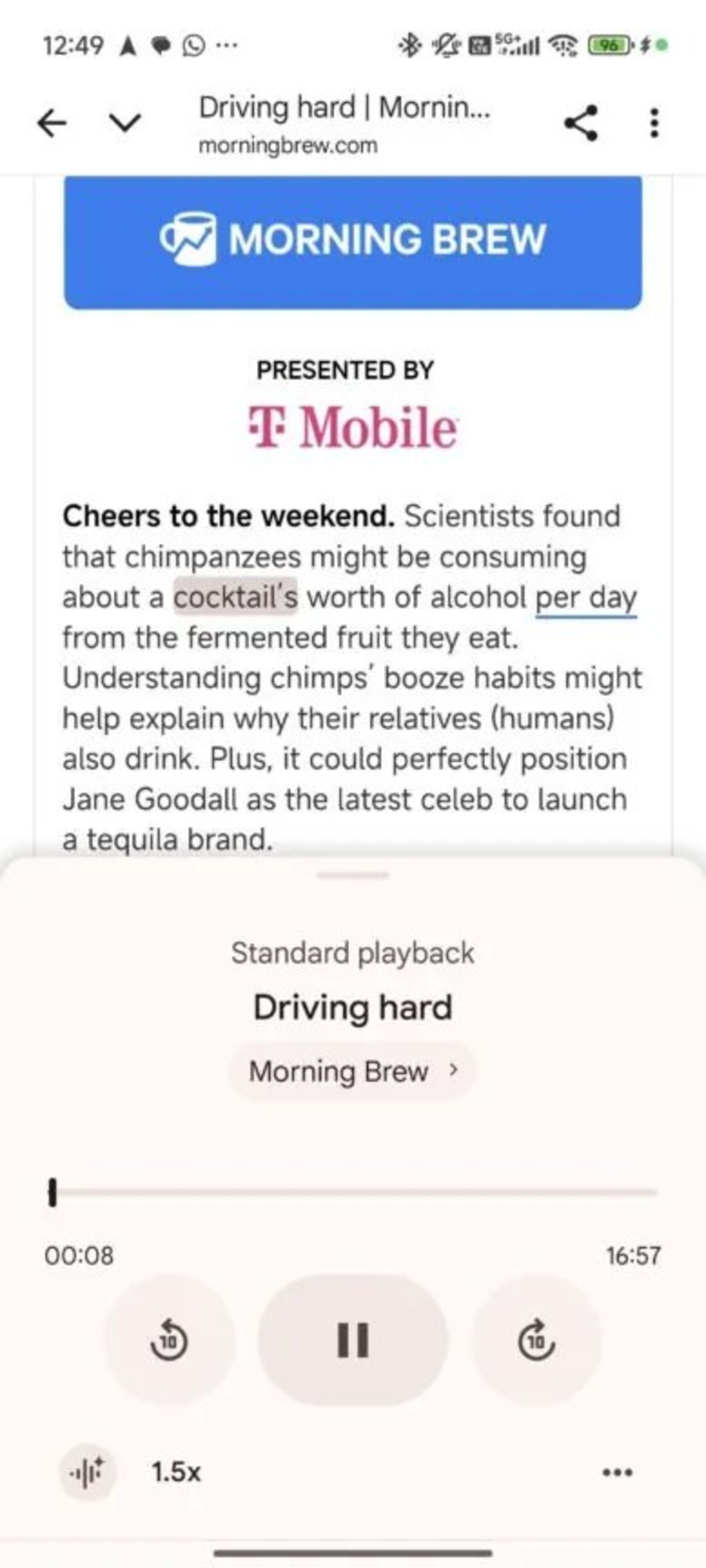 ویژگی Read Aloud کروم اندروید