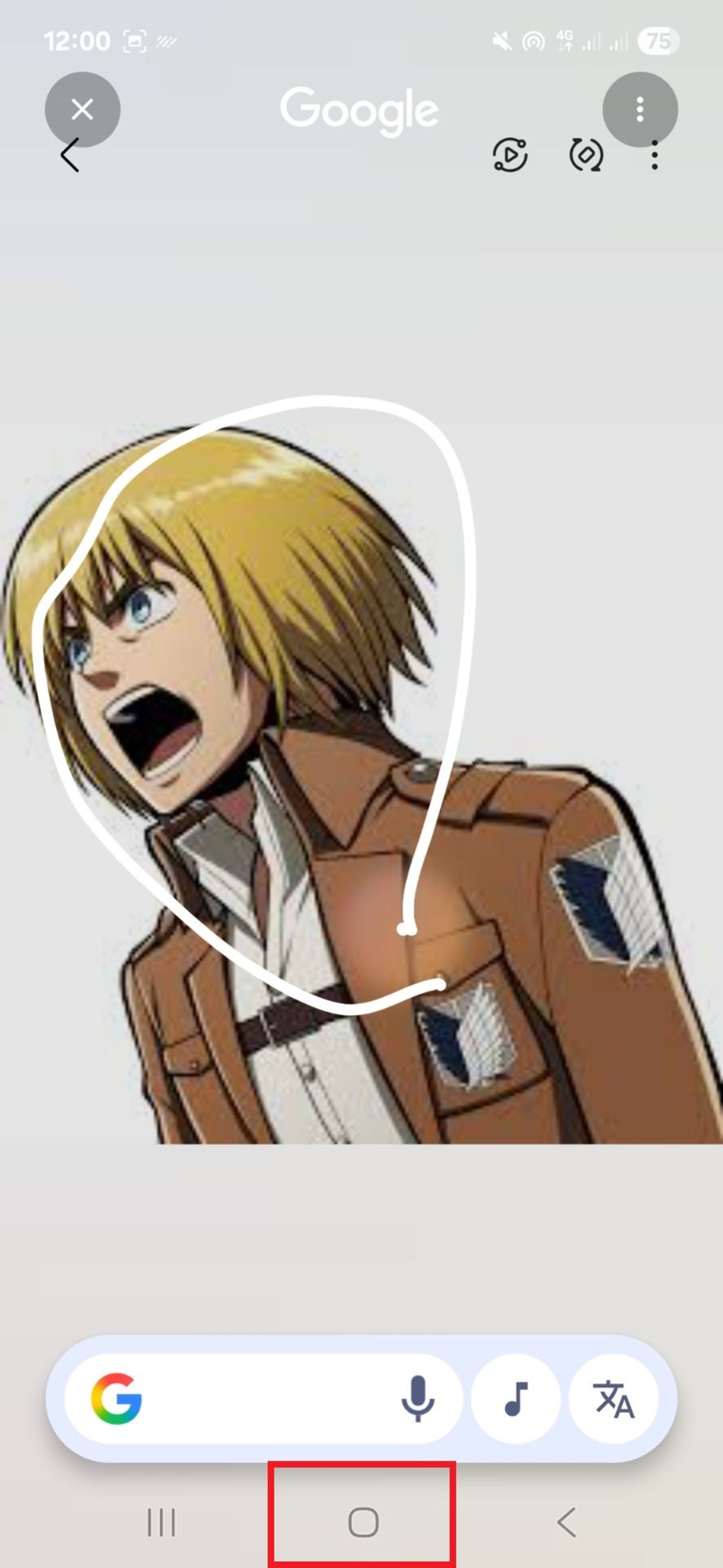 جستجوی تصاویر با circle to search