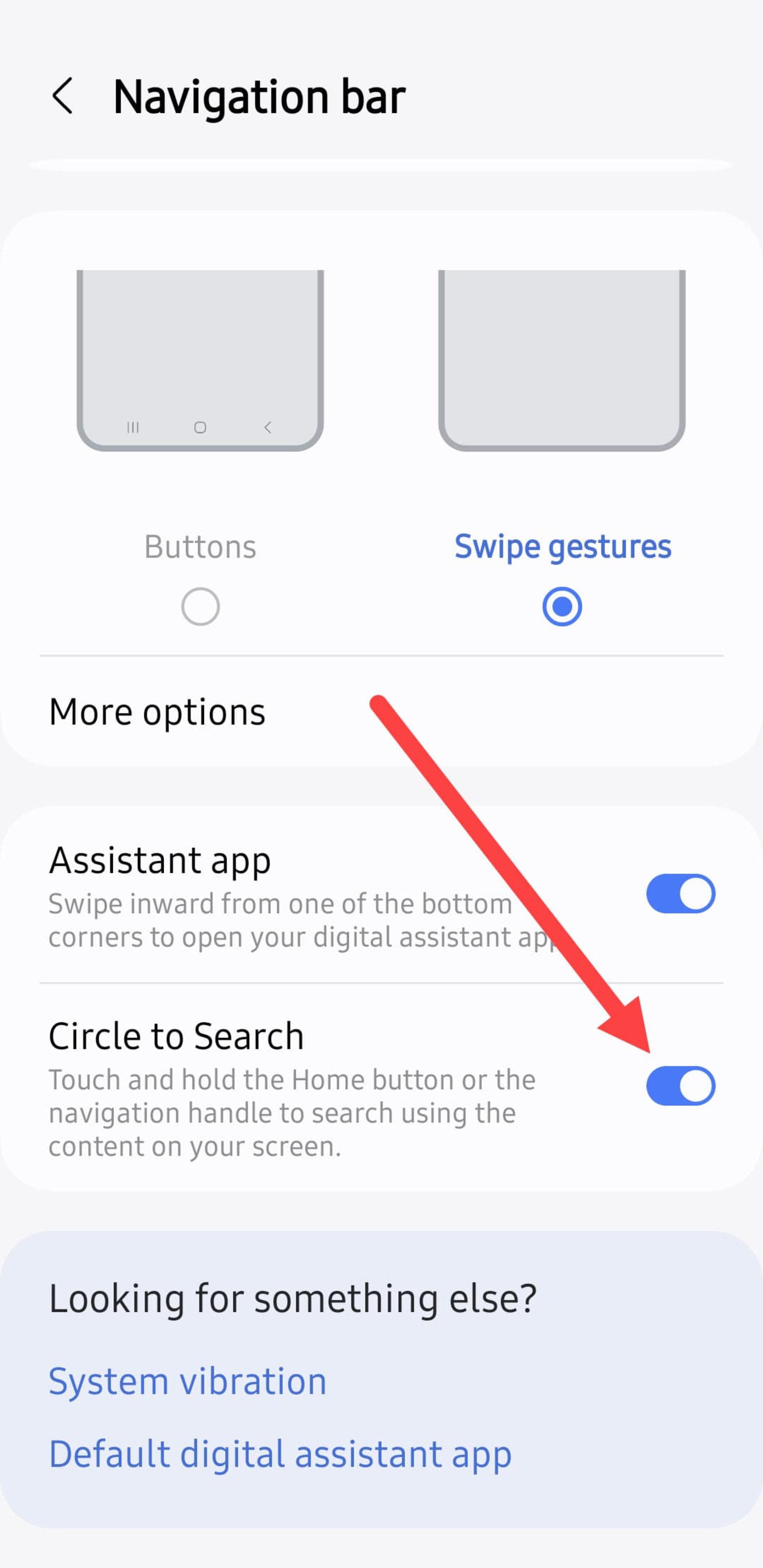 فعال کردن Circle to Search در تنظیمات گوشی ساموسنگ