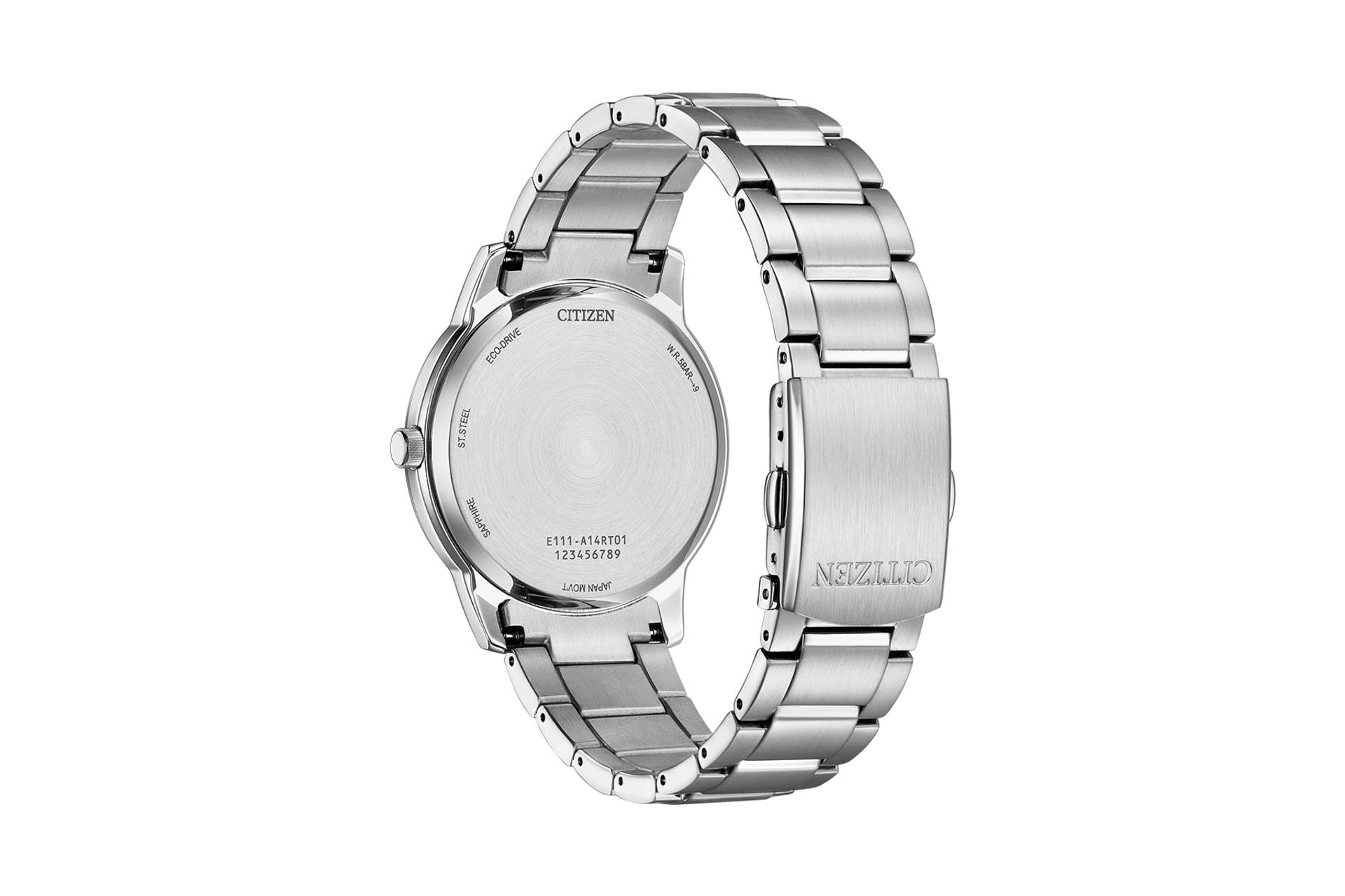 نمای پشت ساعت مچی مردانه سیتیزن Eco-Drive BM6978-77E