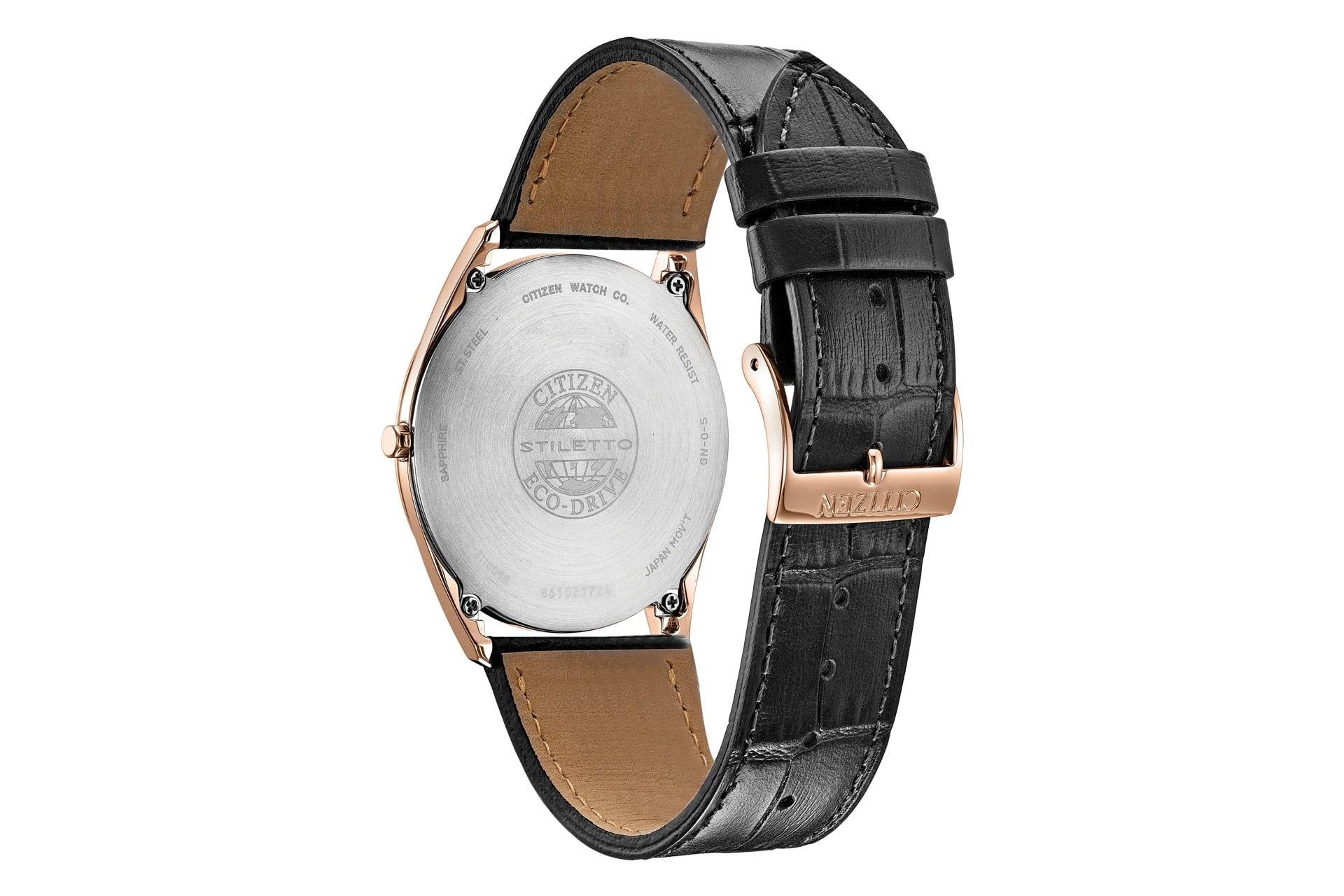 پشت ساعت مچی مردانه سیتیزن Citizen Eco-Drive Stiletto AR3073-06E