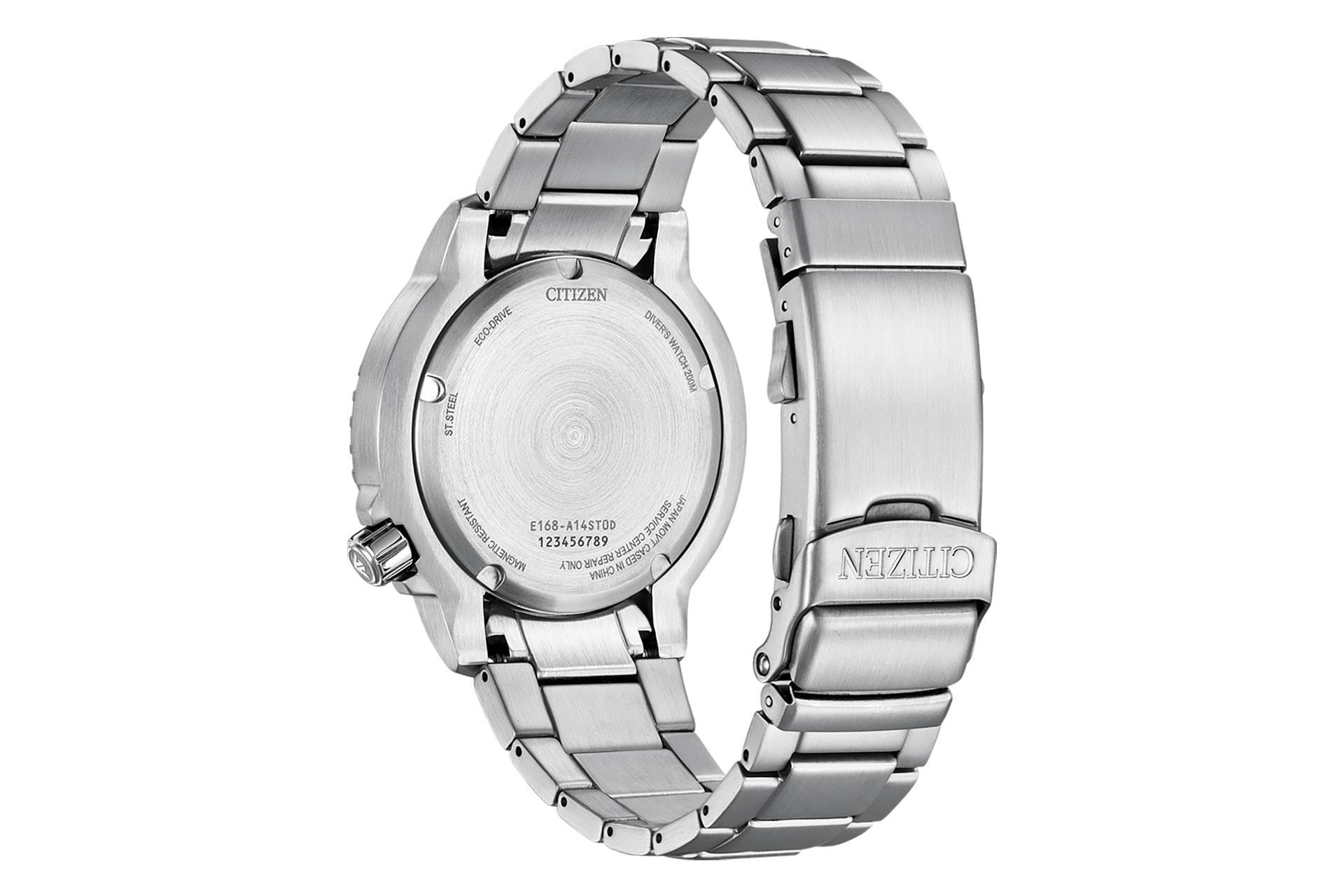 پشت ساعت مچی مردانه سیتیزن Citizen Promaster Diver Eco-Drive BN0167-50H