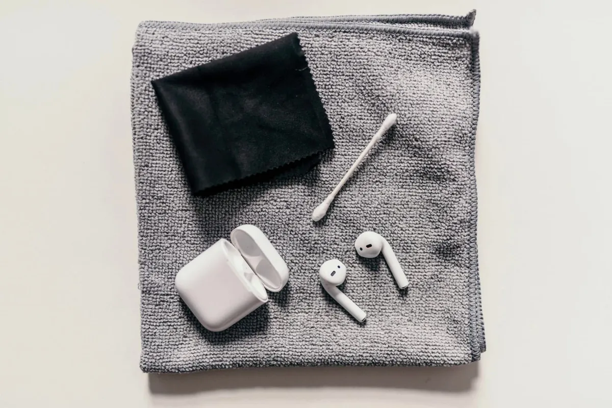 Necessary tools to clean AirPods