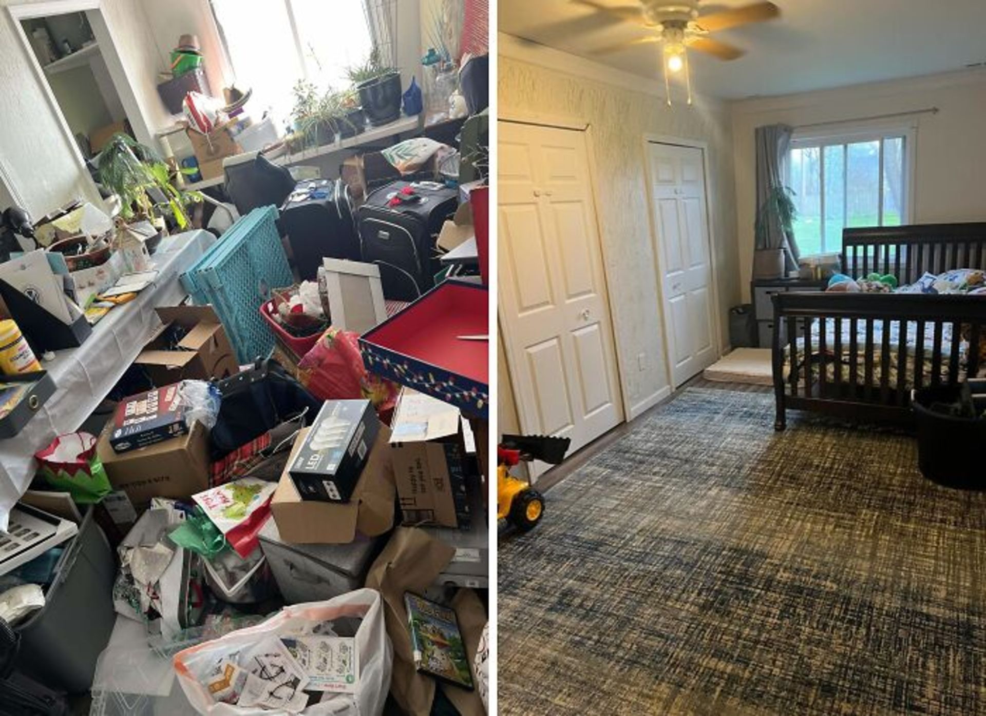 اتاق خوب قبل و بعد از نظافت