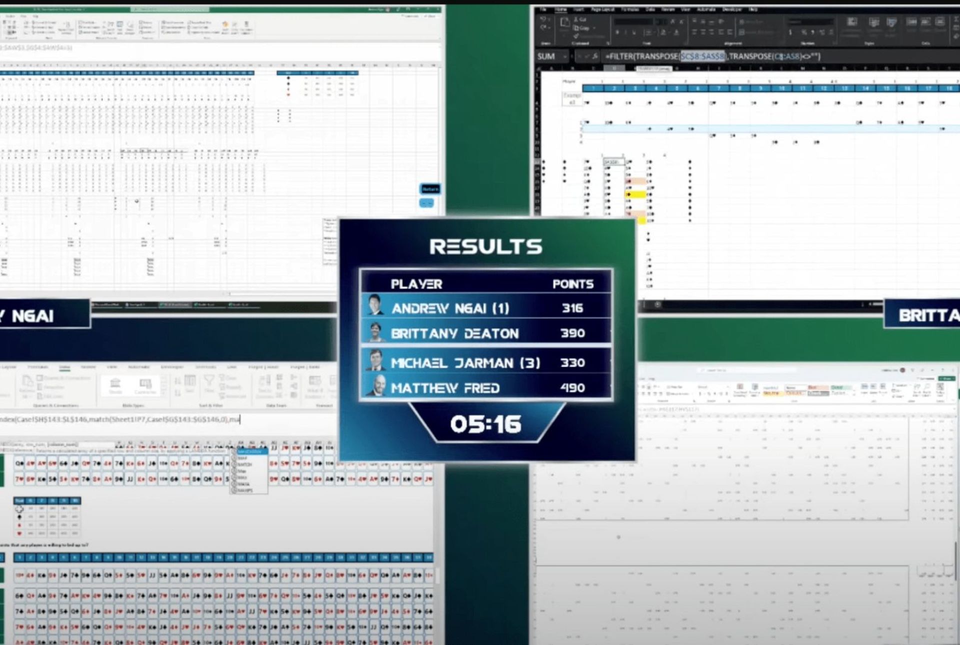یکی از سوالات مسابقه جام جهانی اکسل سال ۲۰۲۳