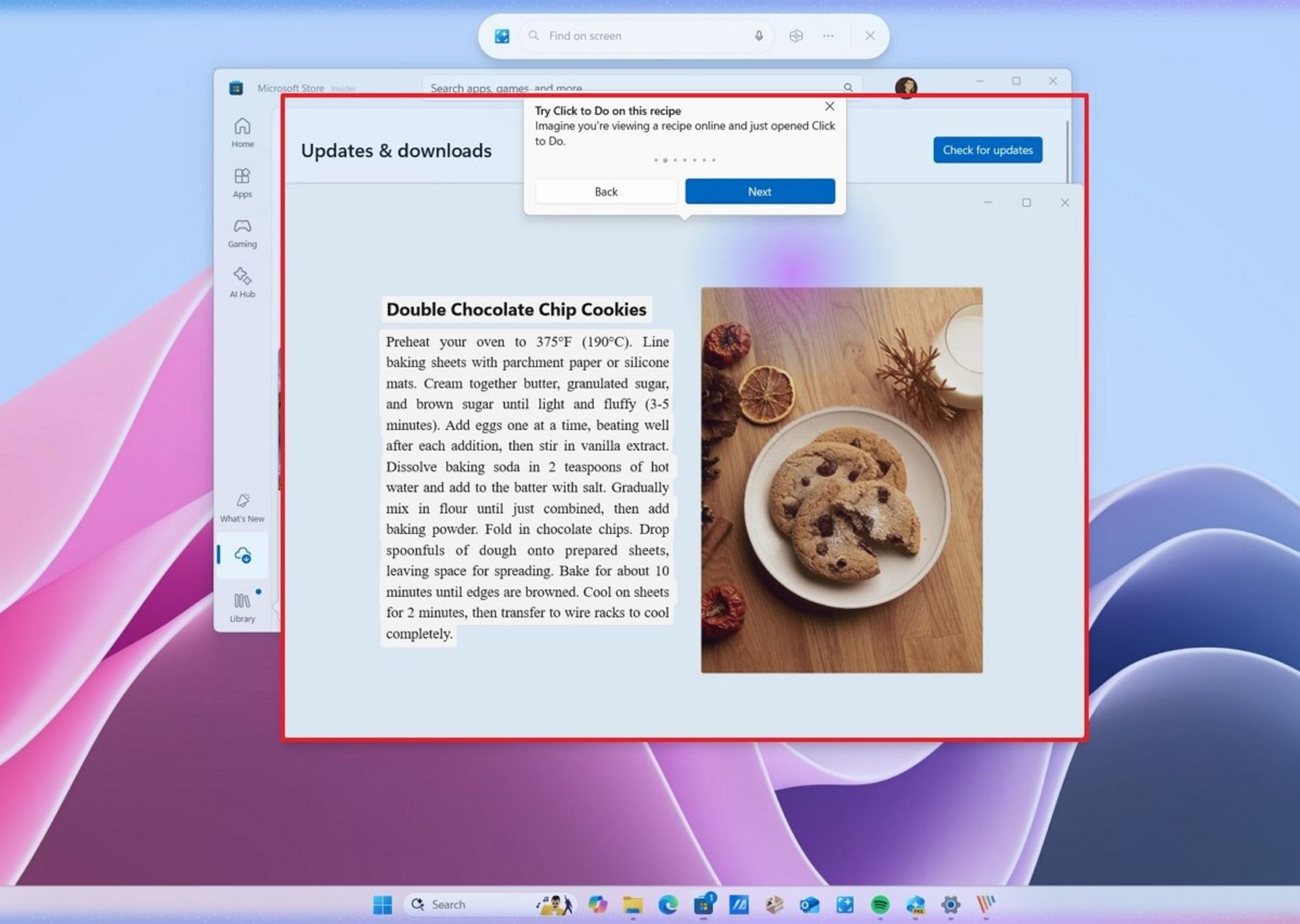 آموزش بخش Click to Do ویندوز ۱۱