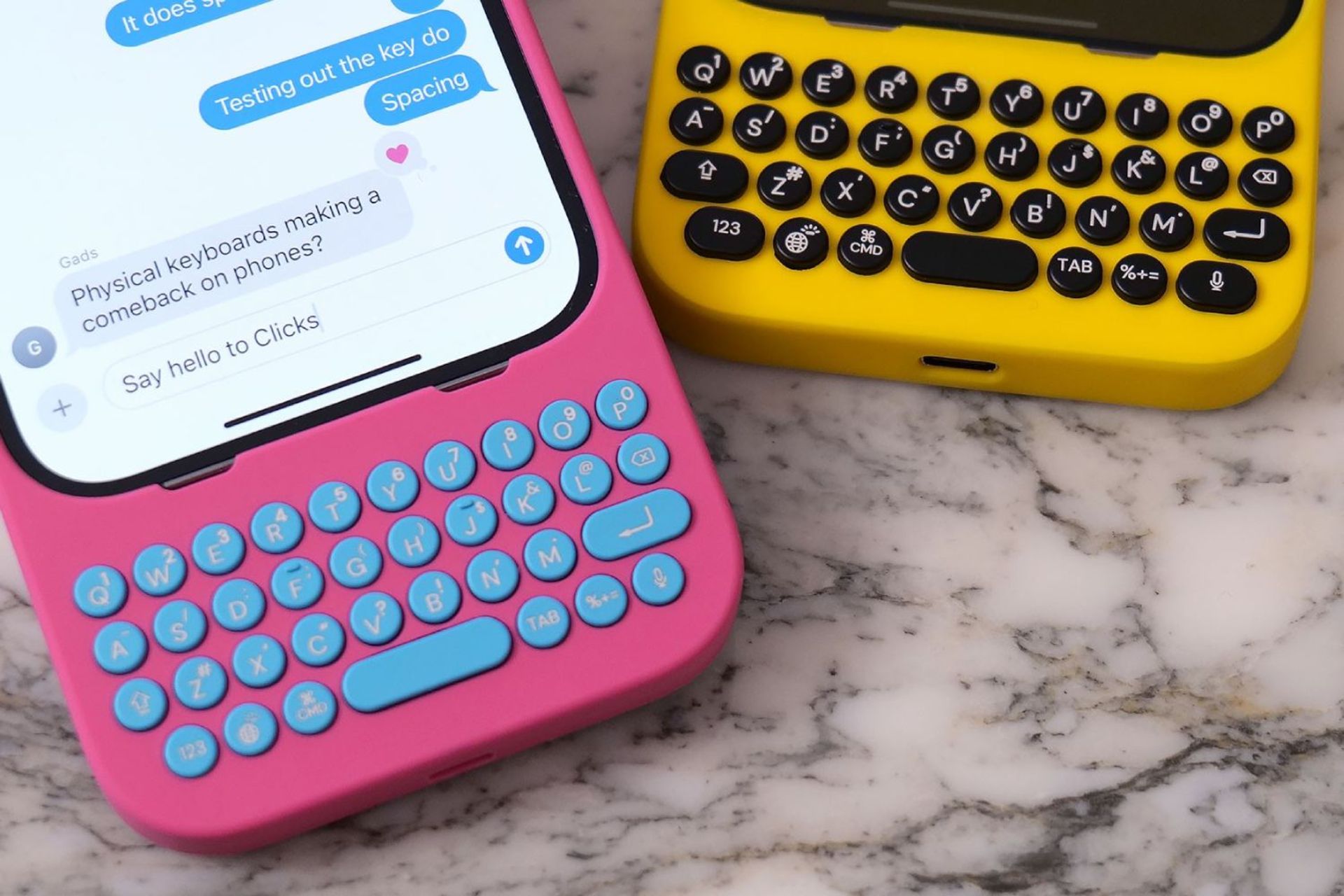 کیبورد فیزیکی Clicks برای آیفون