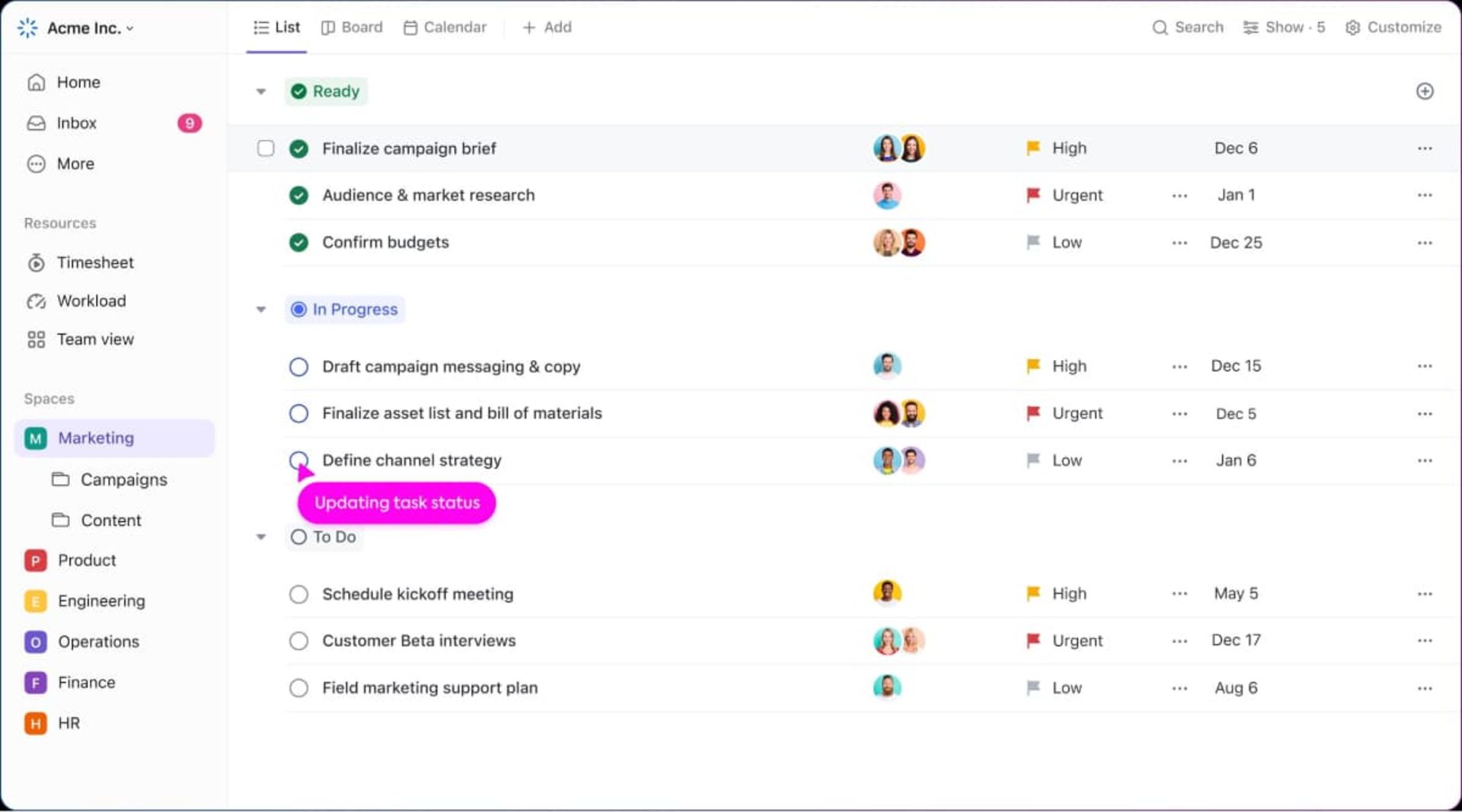 ClickUp - نرم‌افزار قدرتمند برای مدیریت پروژه