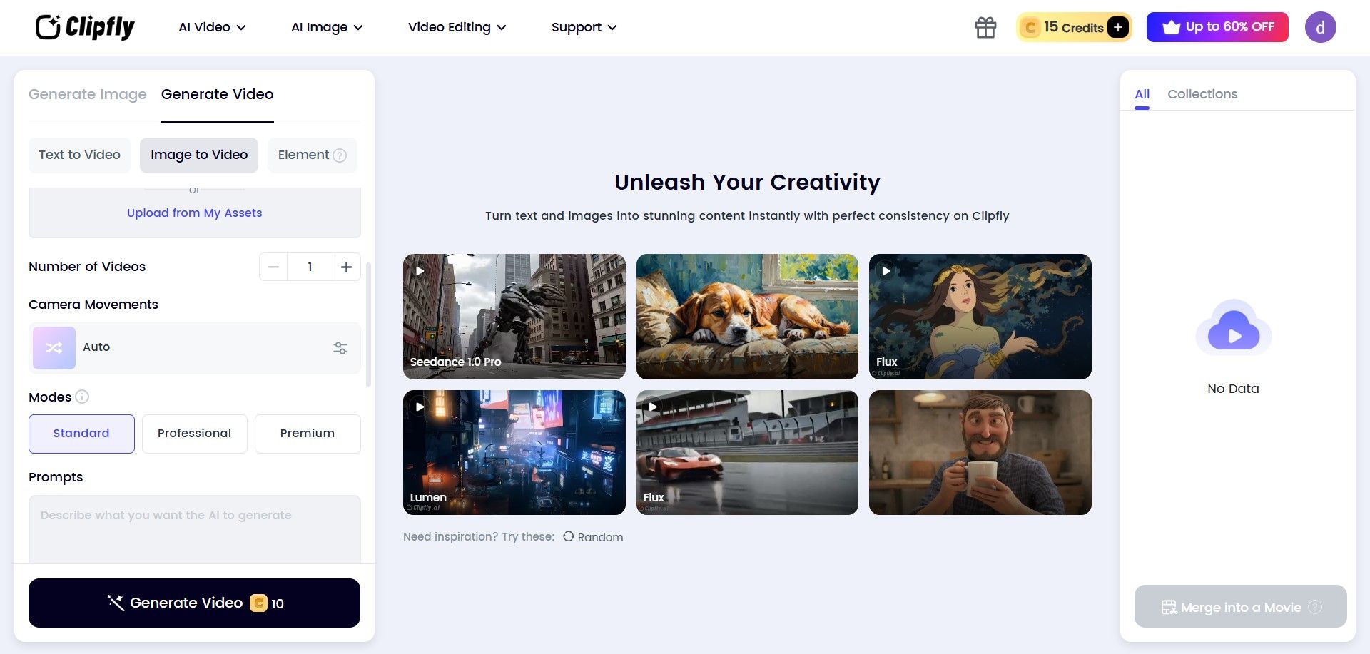تبدیل عکس به ویدیو Clipfly