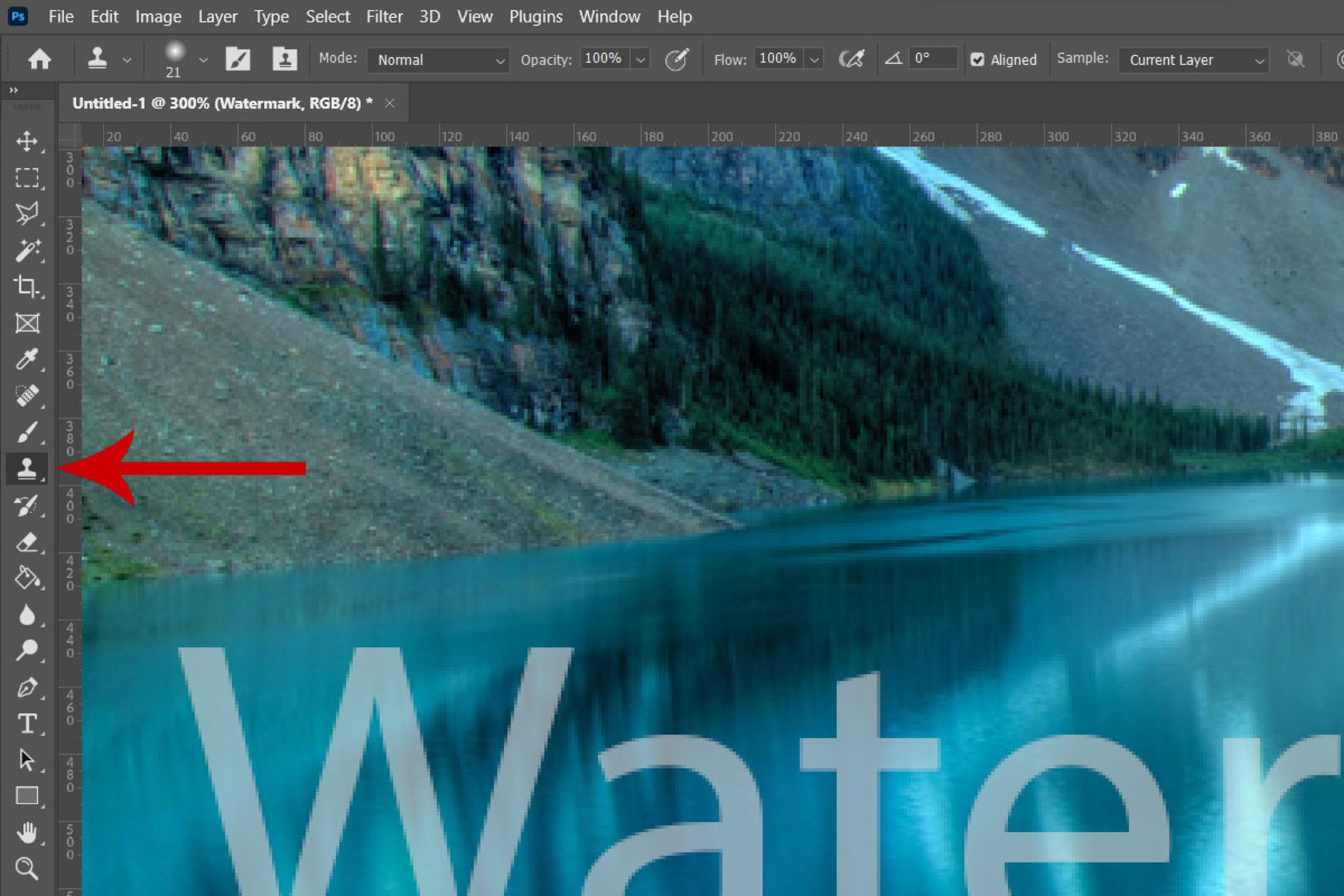 ابزار Clone Stamp