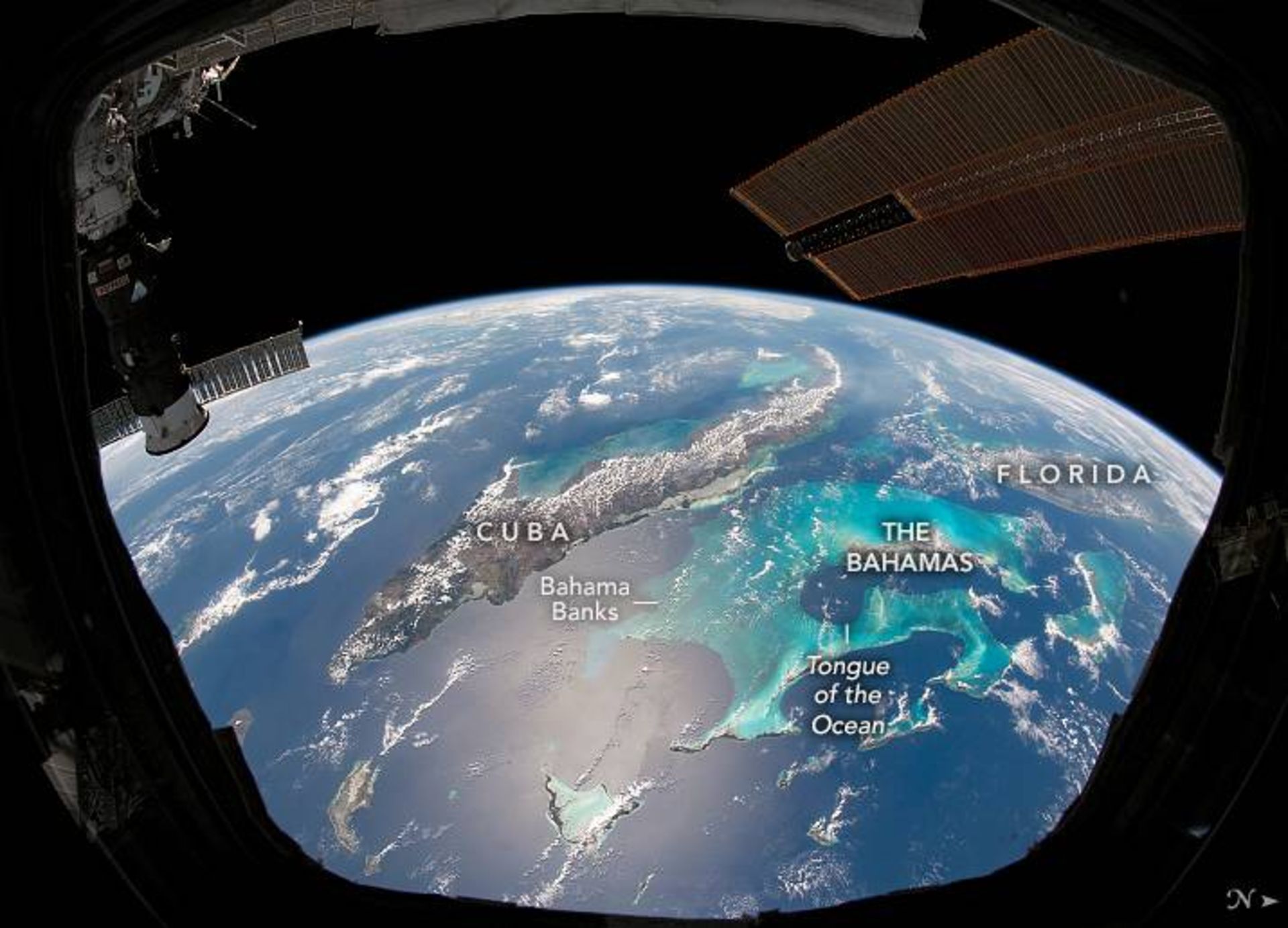 ابرهای روی جزایر کارائیب