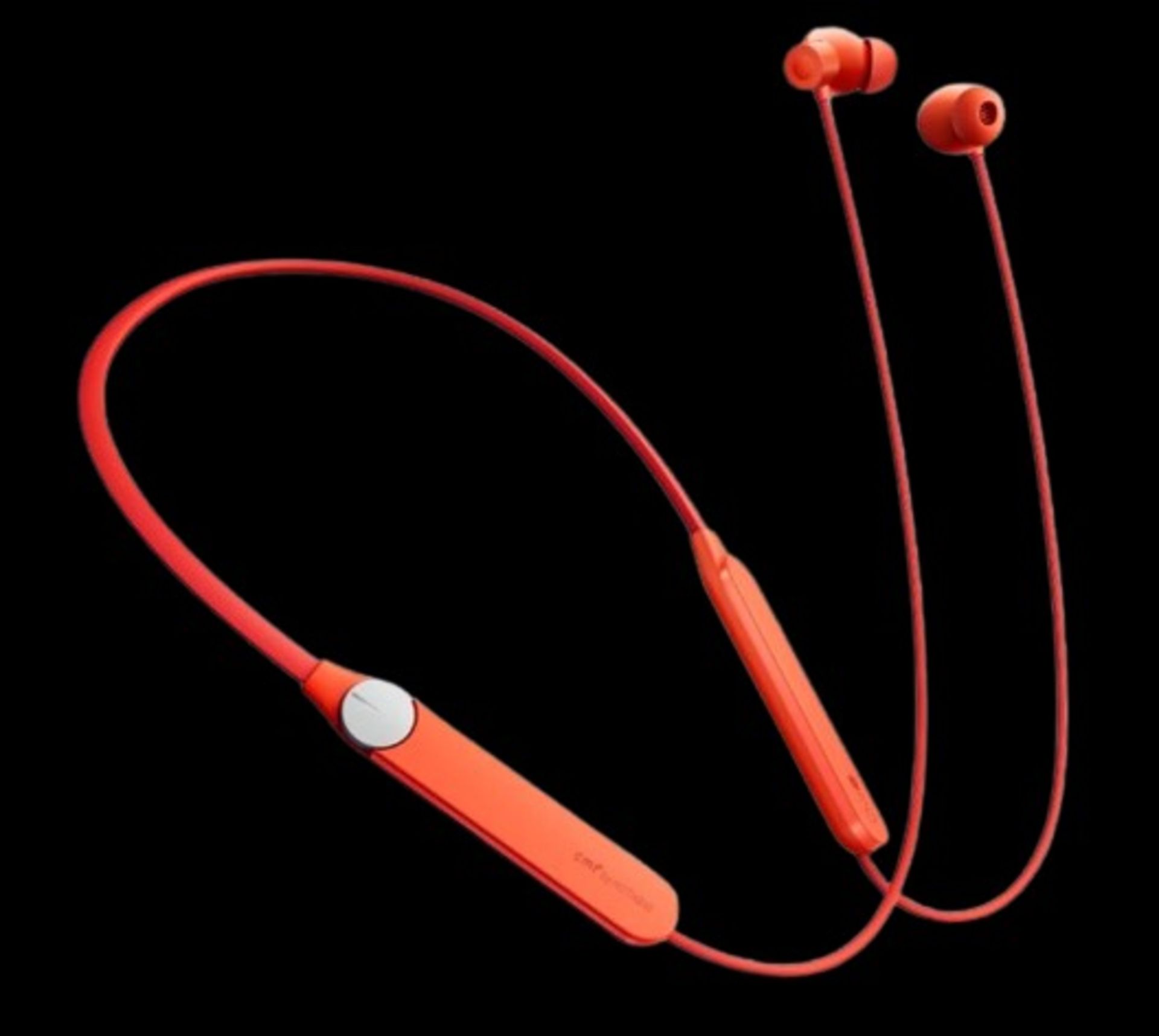 هدفون بی‌سیم CMF Neckband Pro رنگ نارنجی نمای جلو