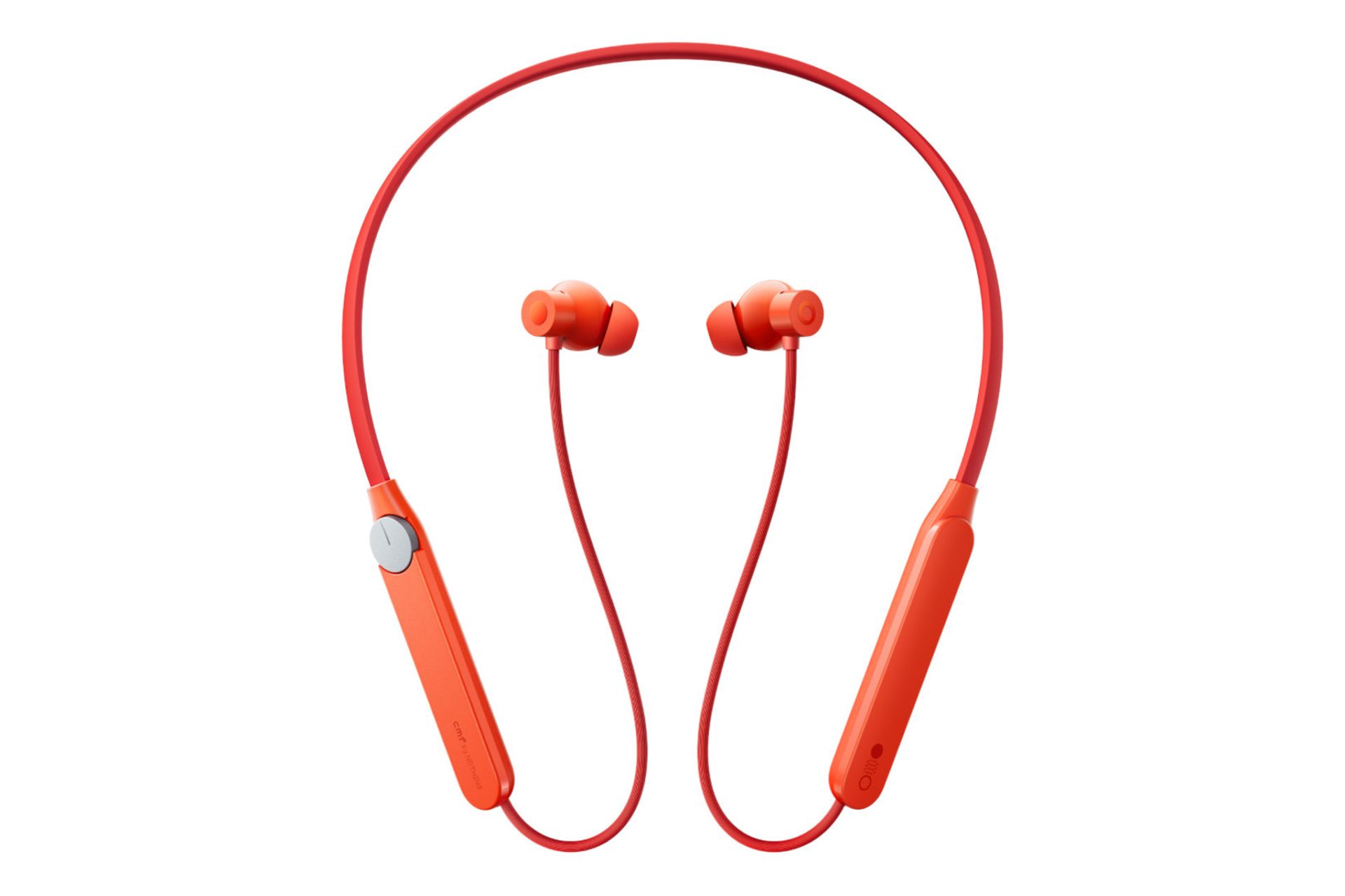 نمای بالا هدفون بی سیم سی ام اف CMF Neckband Pro نارنجی