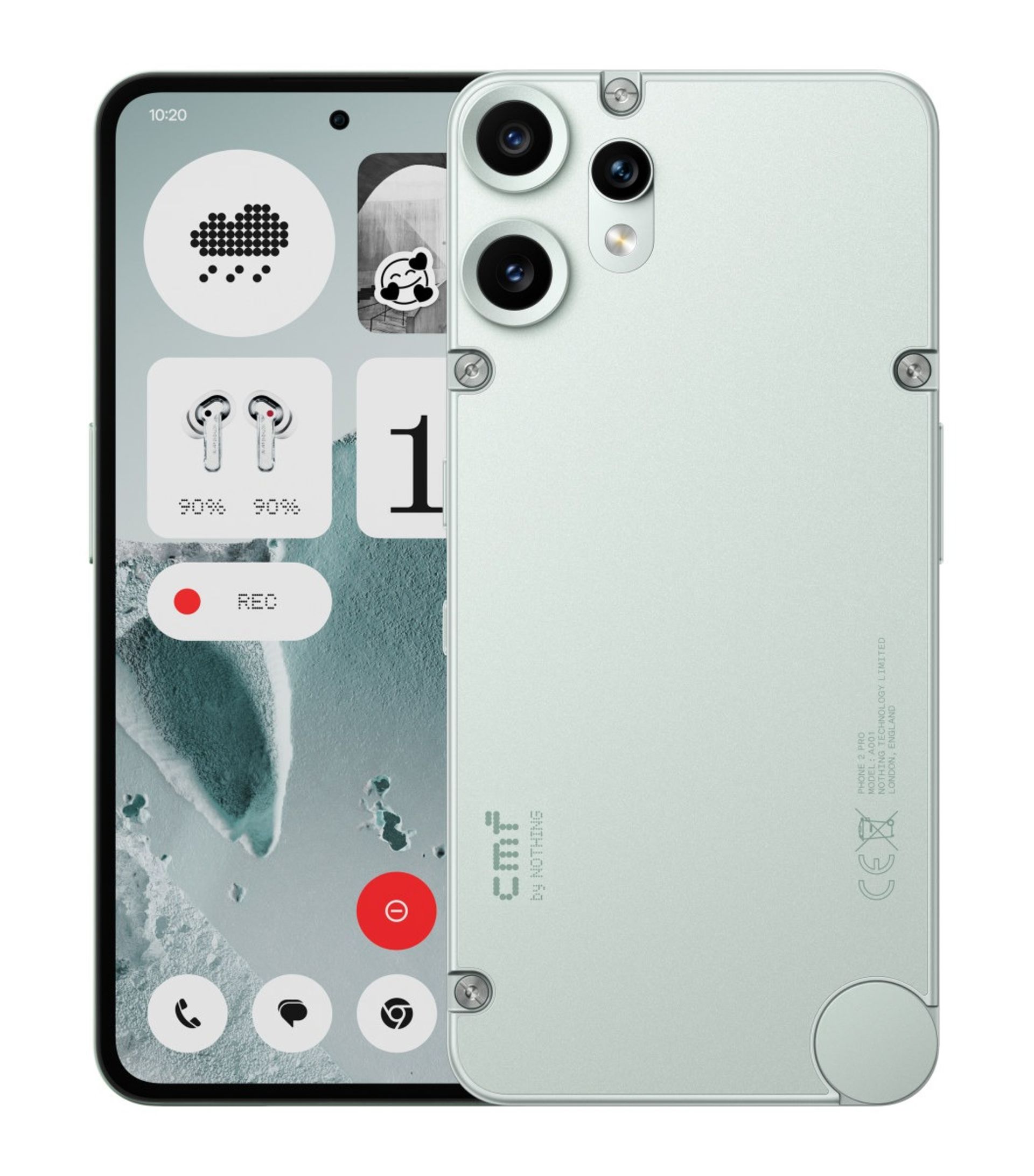 پنل جلو و پشت گوشی CMF Phone 2 Pro رنگ سبز