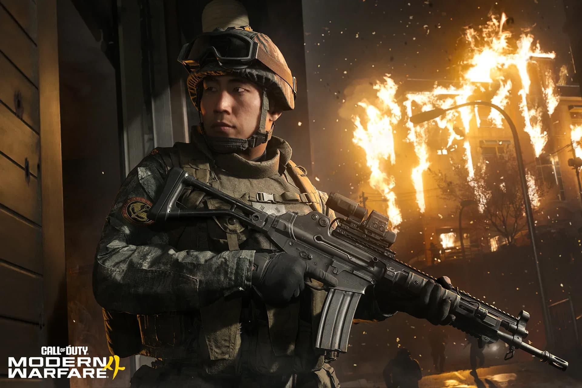 بازی Call of Duty: Modern Warfare 4 کال آو دیوتی ۲۰۲۶ کاور با سرباز کره‌ای