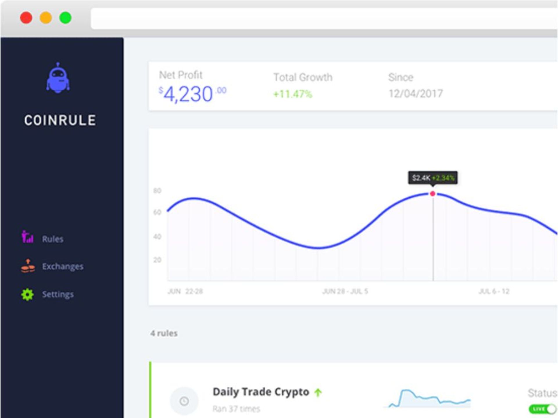 ربات CoinRule