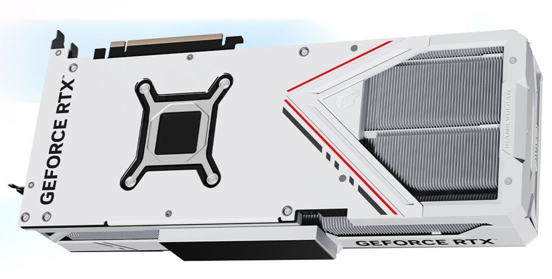 کارت گرافیک انویدیا Colorful rtx 4070 ti super white سفید از پشت