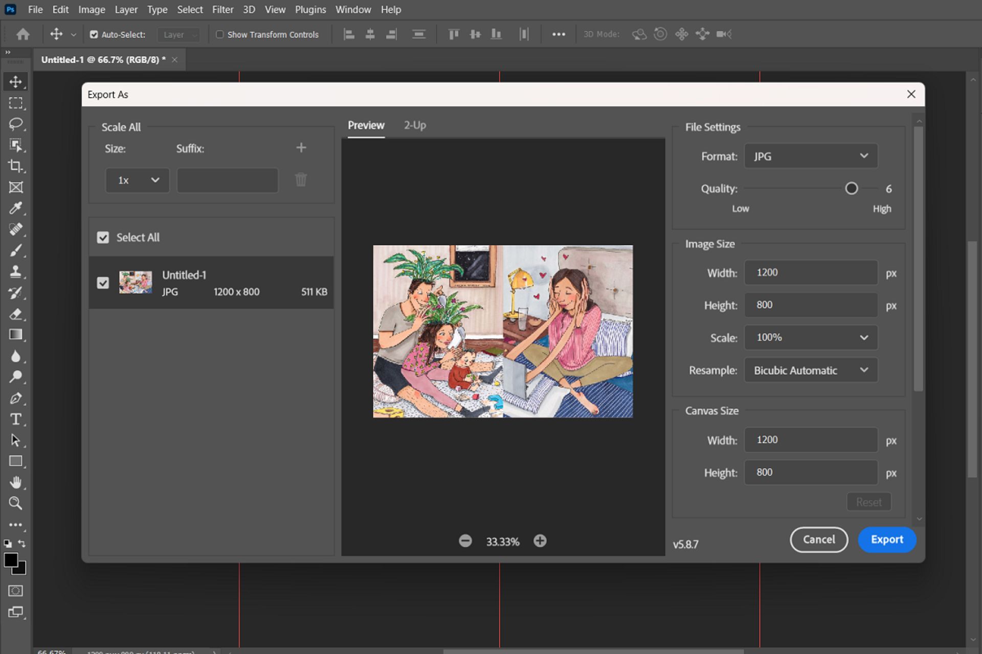 چسباندن دو عکس به هم