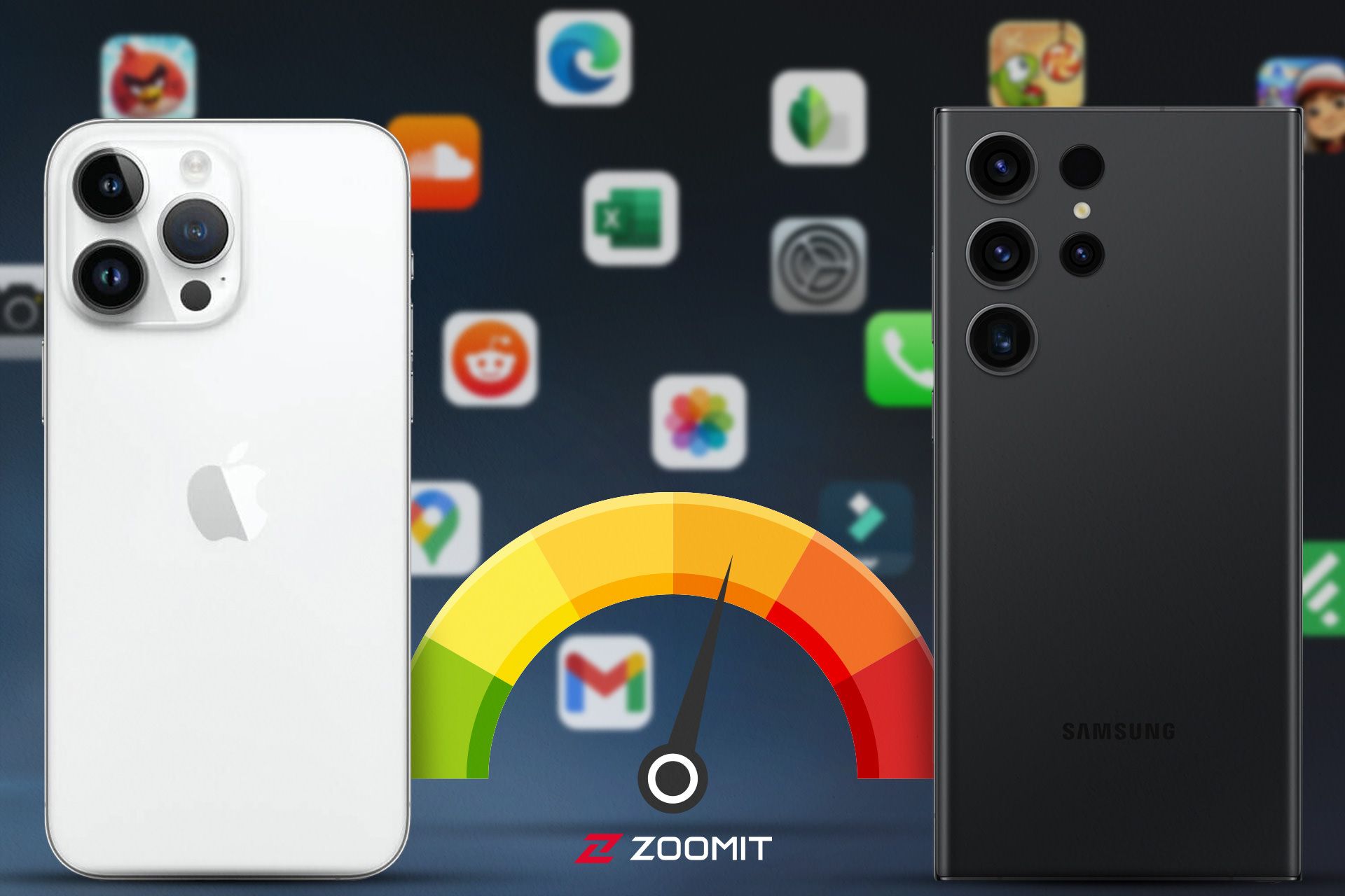 مقایسه عملکرد گلکسی S23 اولترا و آیفون ۱۴ پرو مکس