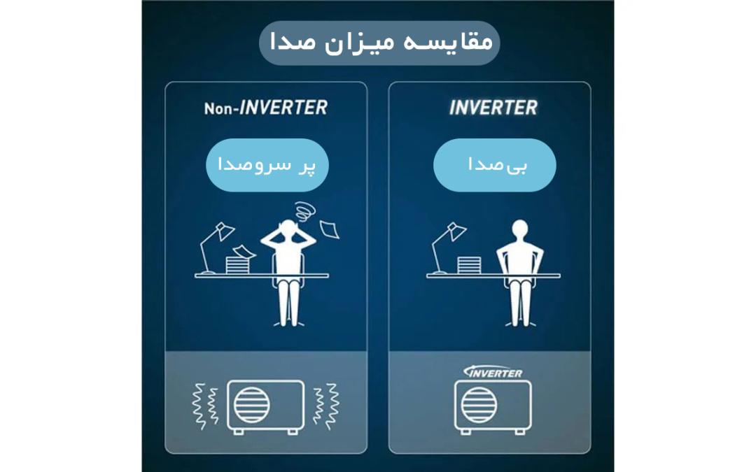 مقایسه میزان صدای کولر گازی اینورتر و کولر گازی غیر اینورتر