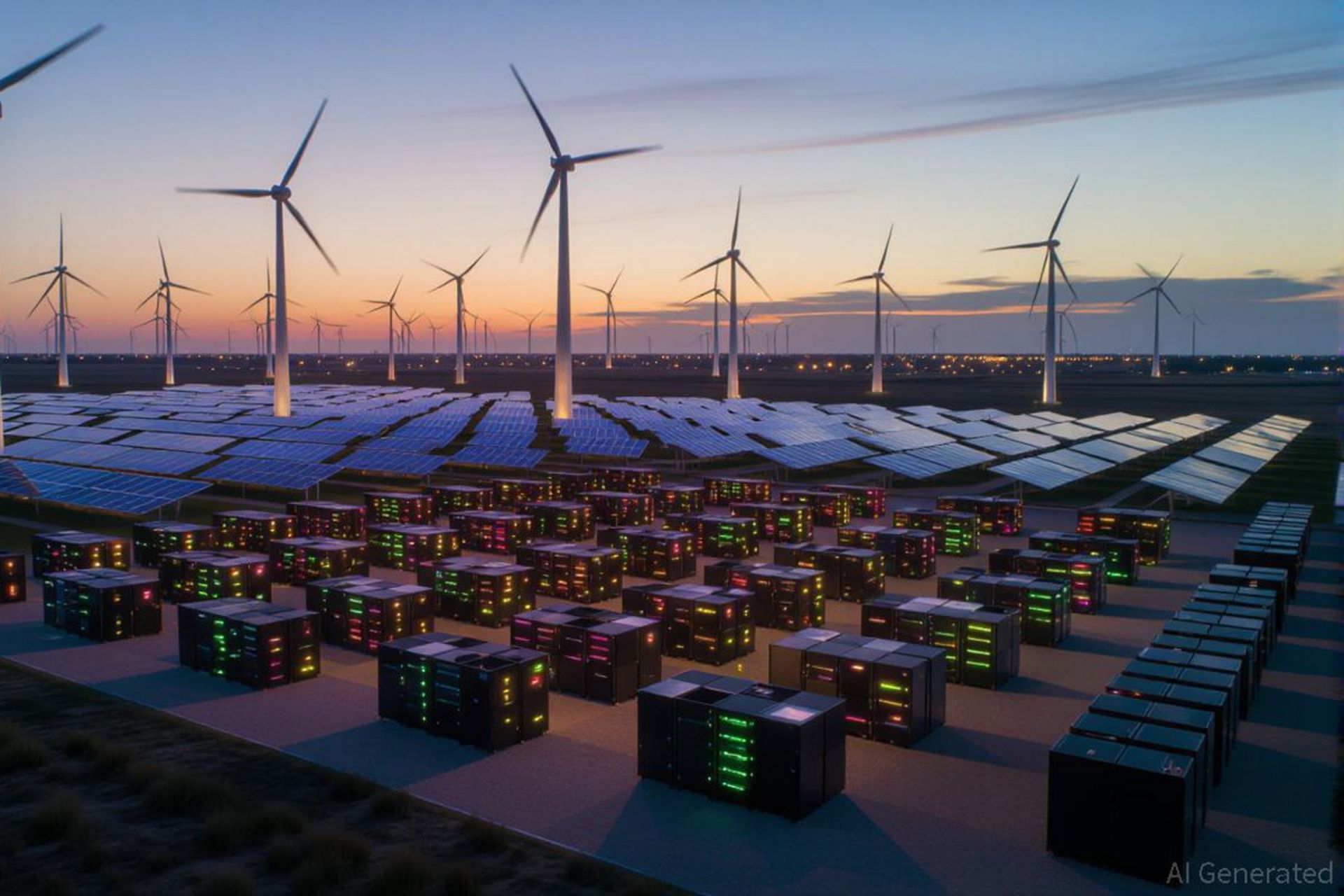 استخراج بیت‌کوین از انرژی خورشیدی و بادی در مقیاس صنعتی و بزرگ