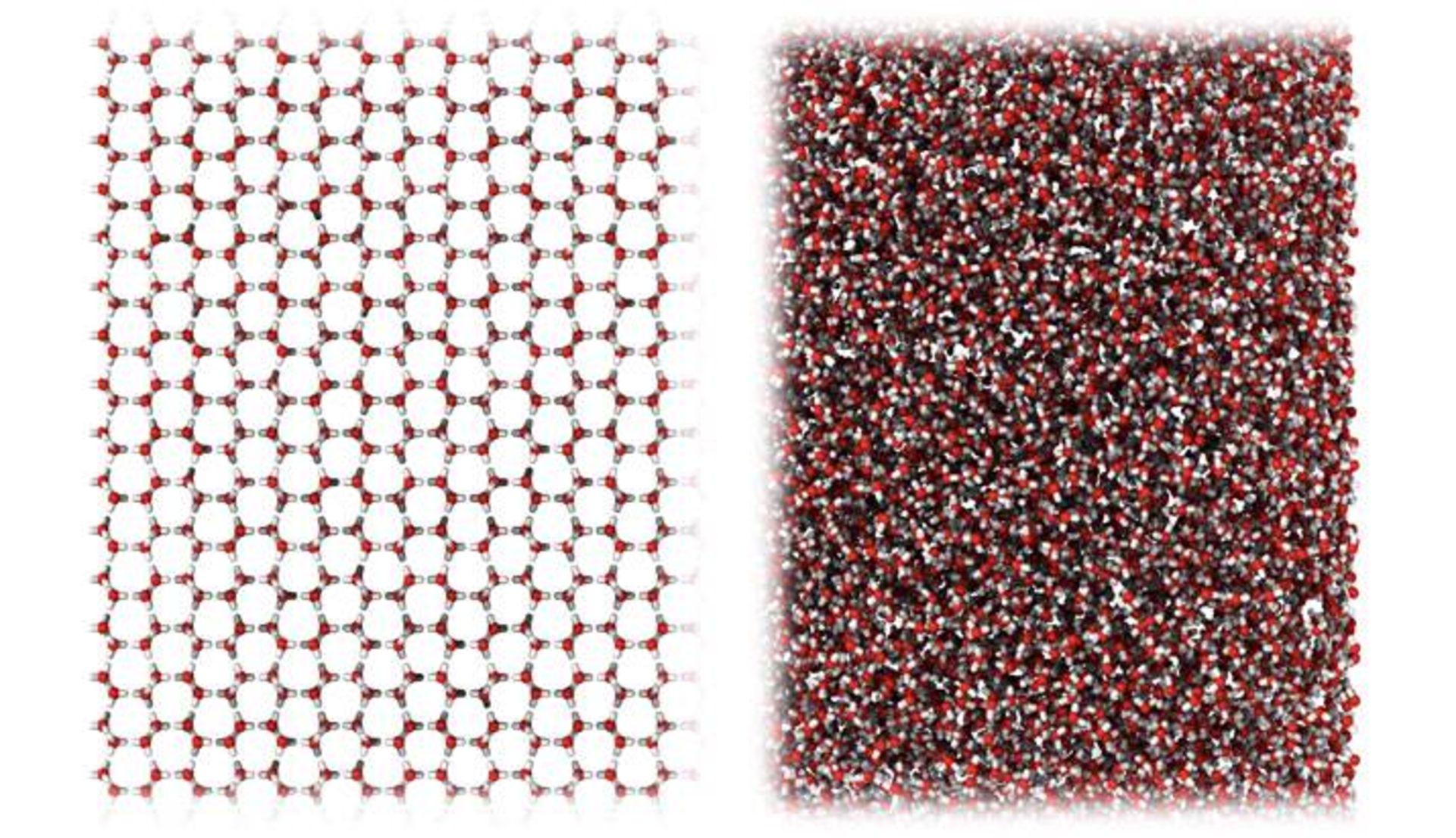 شبیه سازی ساختار یخ