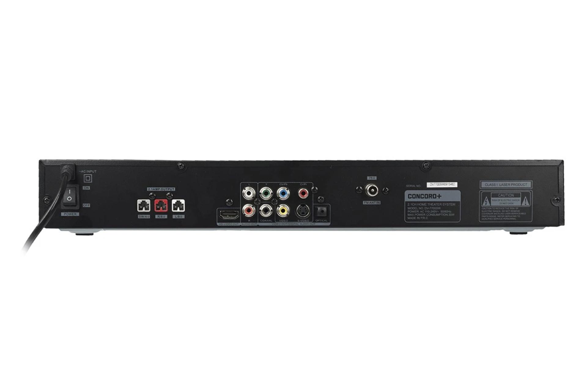 نمای پشت و بدنه اسپیکر کنکورد پلاس DV-7700