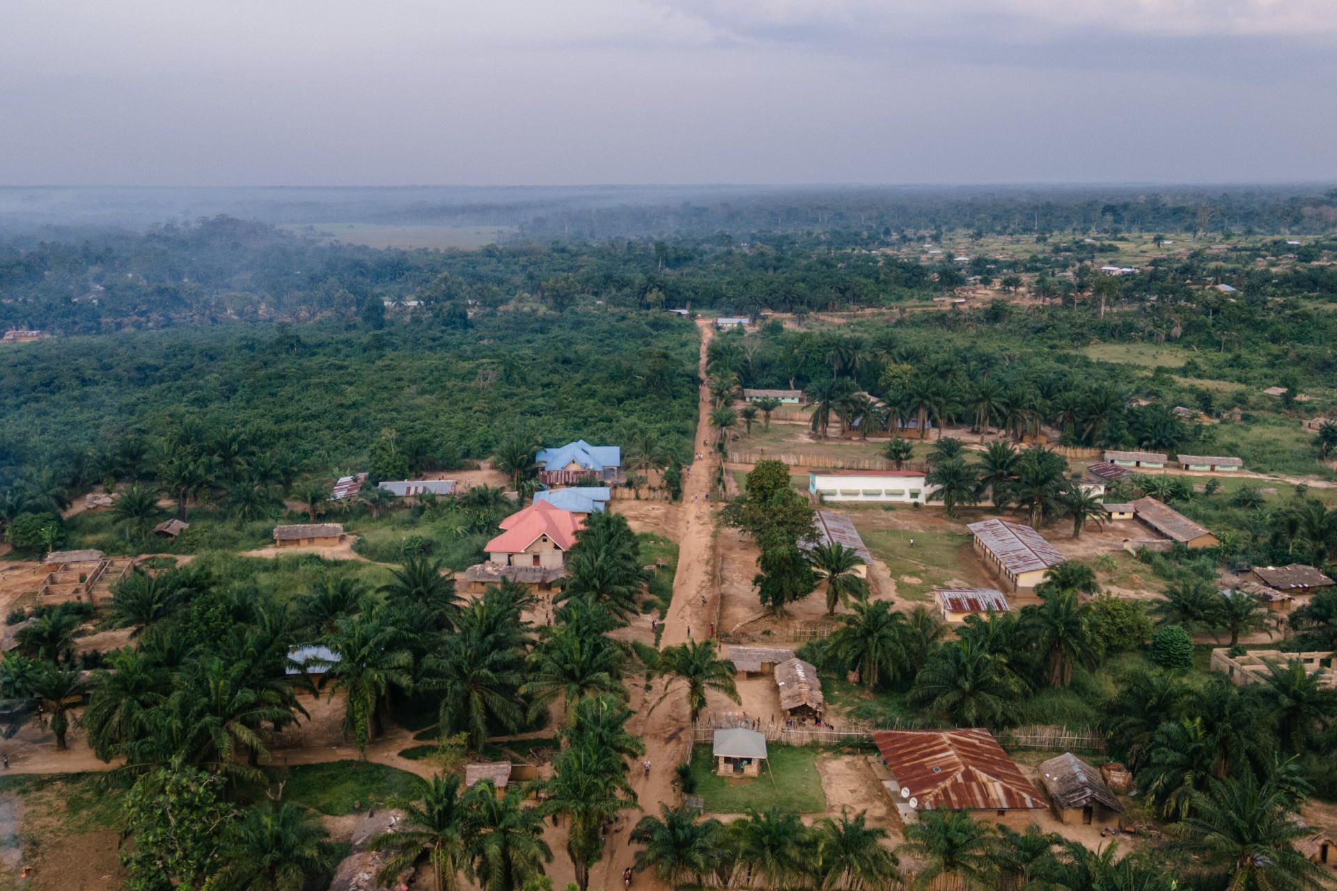 نمای هوایی استان اکواتور، جمهوری دموکراتیک کنگو