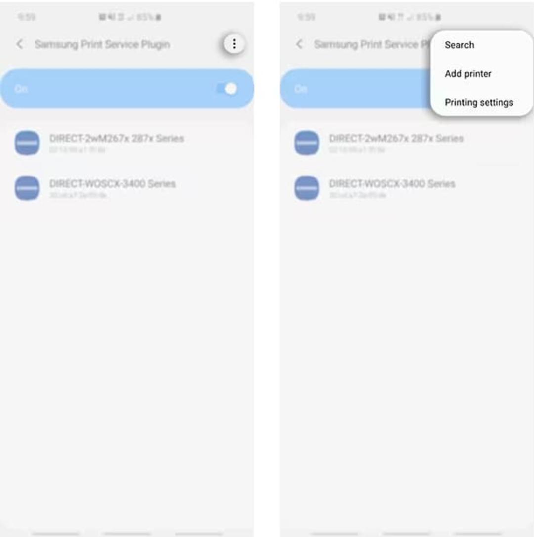اتصال پرینتر به گوشی سامسونگ