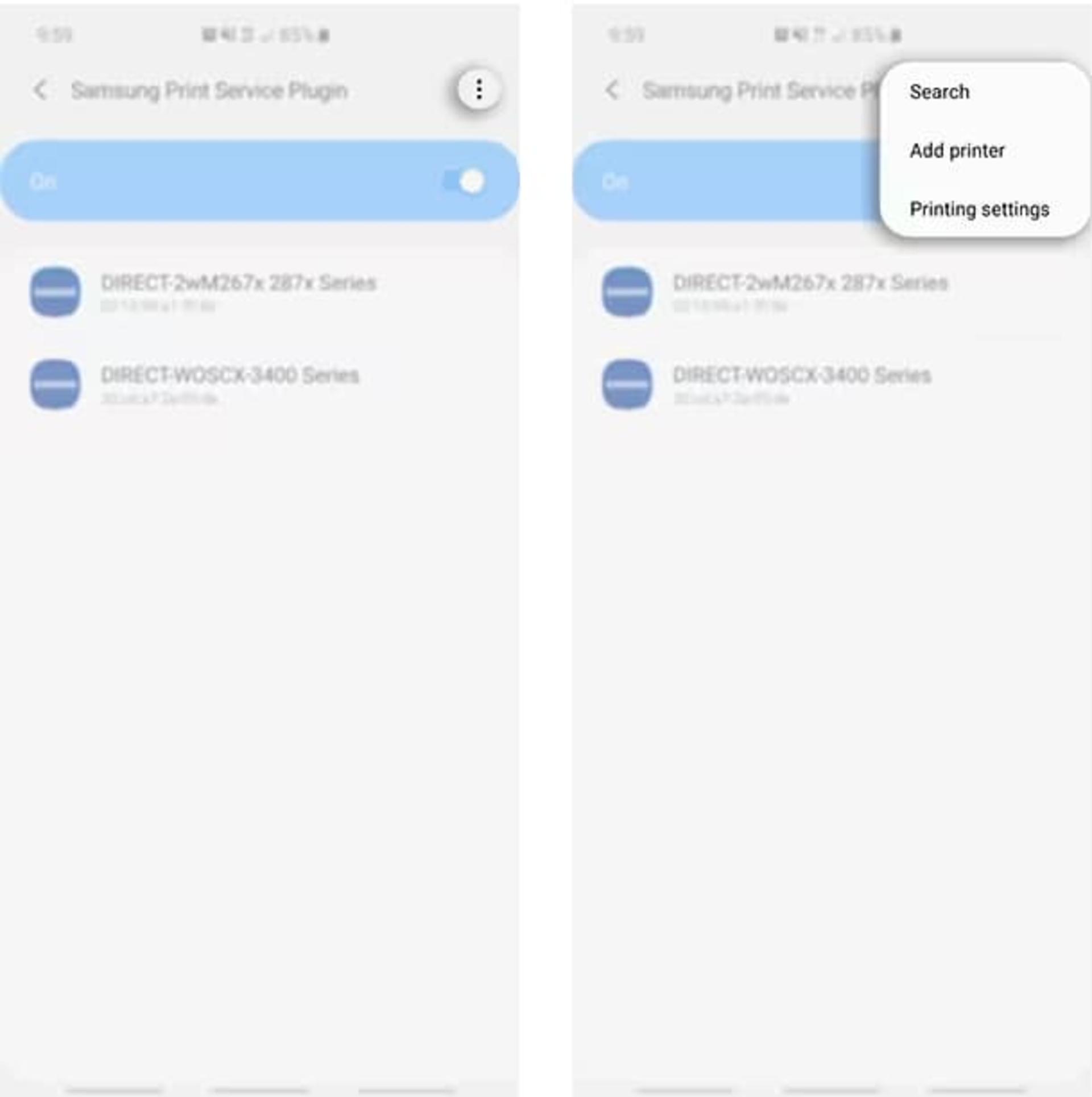 اتصال پرینتر به گوشی سامسونگ
