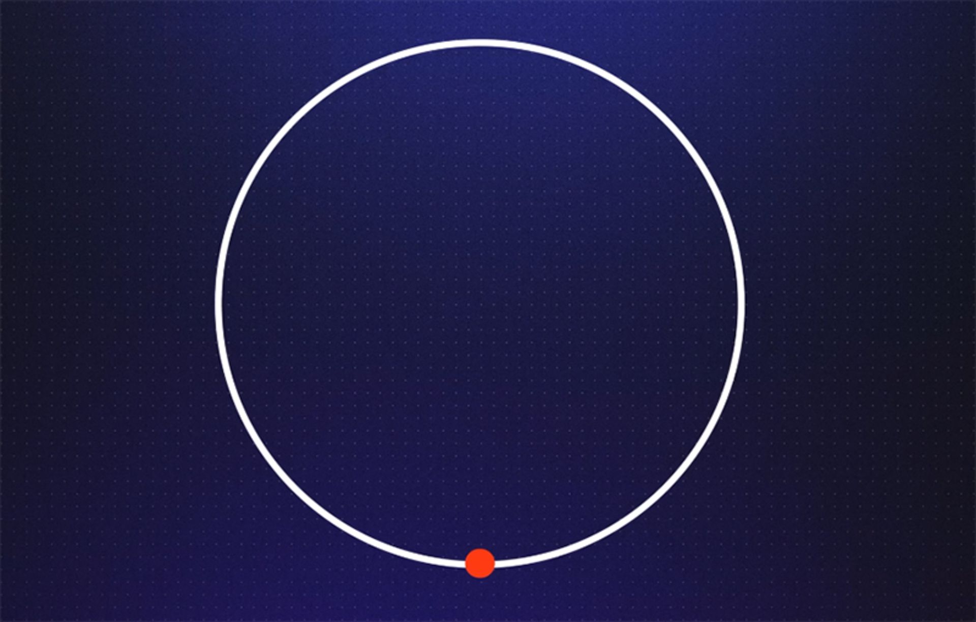 اتصال دو نقطه‌ی انتهای پاره‌خط به یکدیگر و ساخت دایره