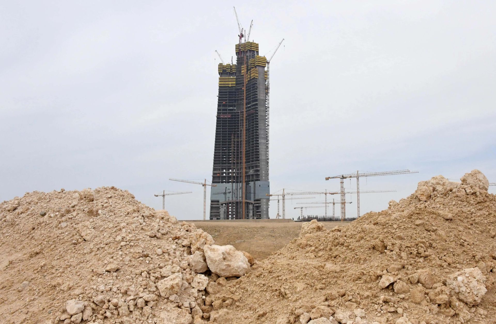 محل ساخت‌وساز برج جده در عربستان