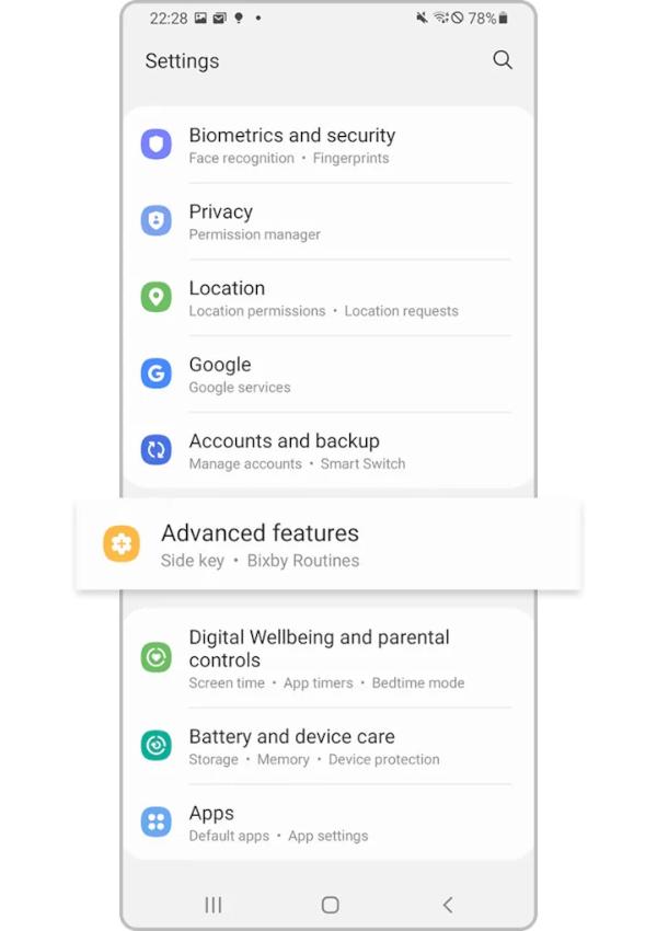 ویژگی Continue apps on other devices سامسونگ