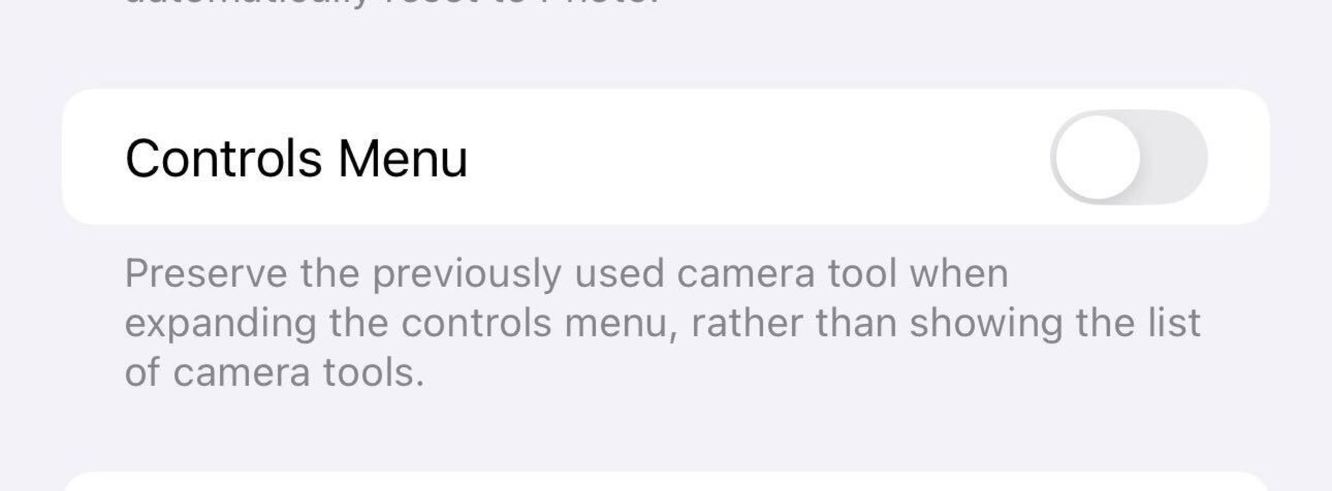 Controls Menu در بتای چهارم iOS 18