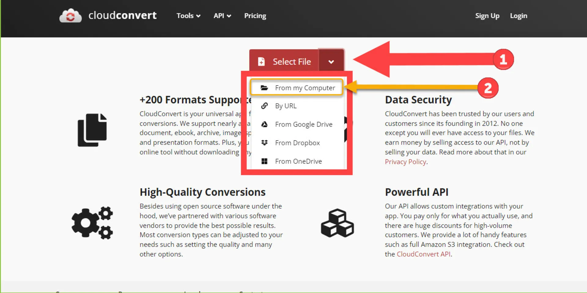 تبدیل heic به jpg در CloudConvert