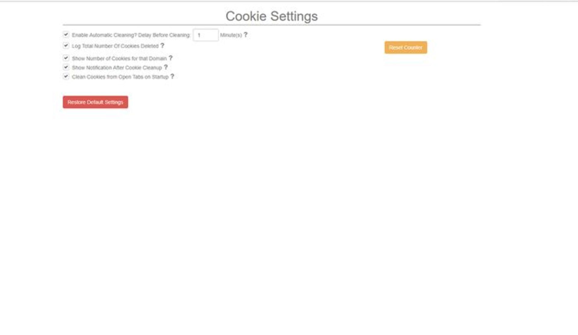 افزونه Cookie AutoDelete فایرفاکس