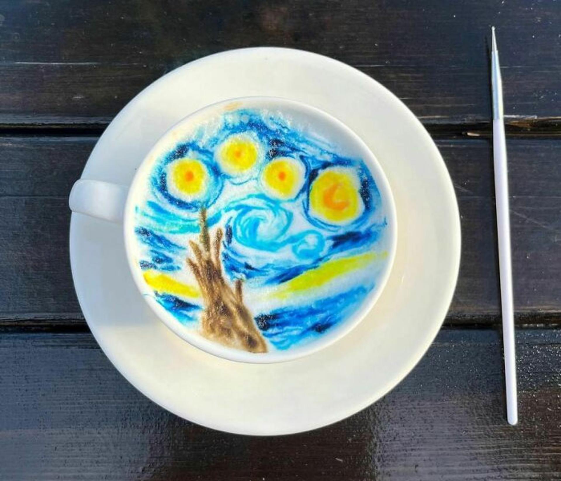 لاته آرت نقاشی ونگوگ