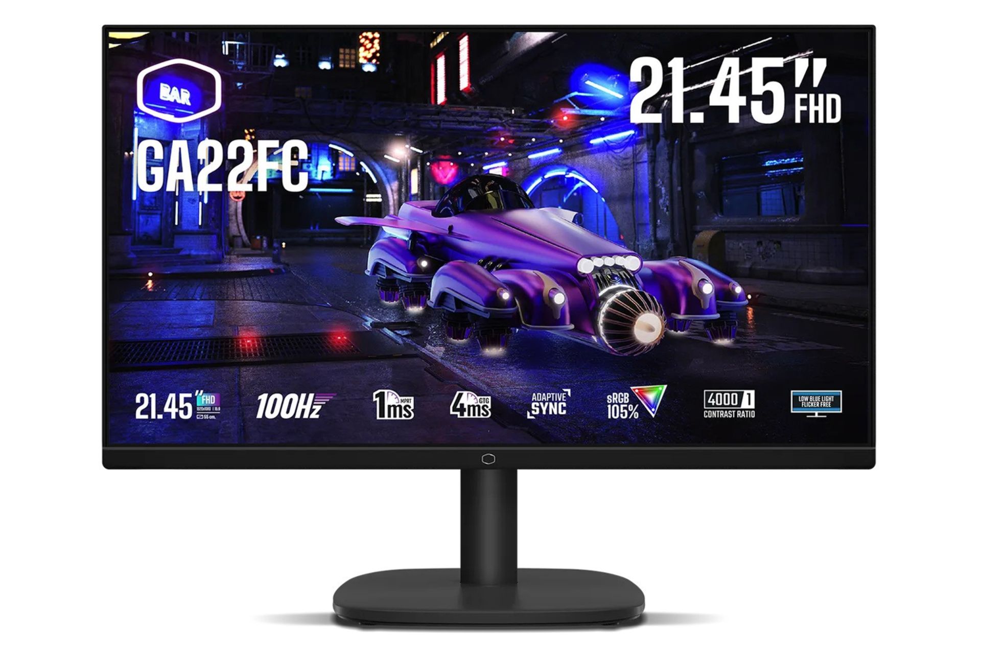 رزولوشن و کیفیت تصویر مانیتور کولر مستر 22 اینچ مدل CMI-GA22FC