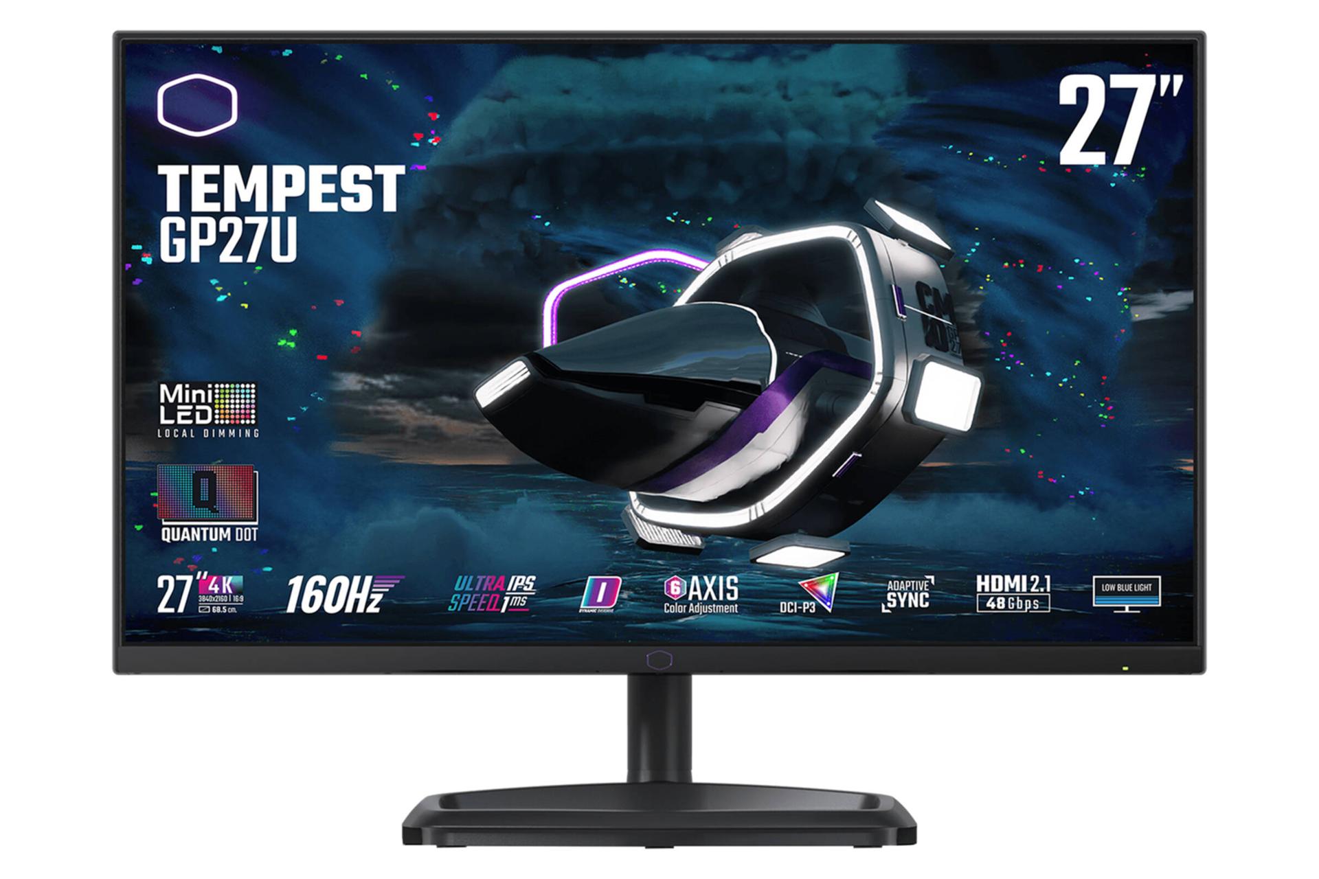 رزولوشن و کیفیت تصویر مانیتور کولر مستر 27 اینچ مدل CMI-GP27-FUS