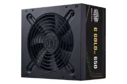 نمای نیمرخ پاور کامپیوتر کولر مستر G Gold 650 V2 با توان 650 وات با نمایش پنل زیر و کناری