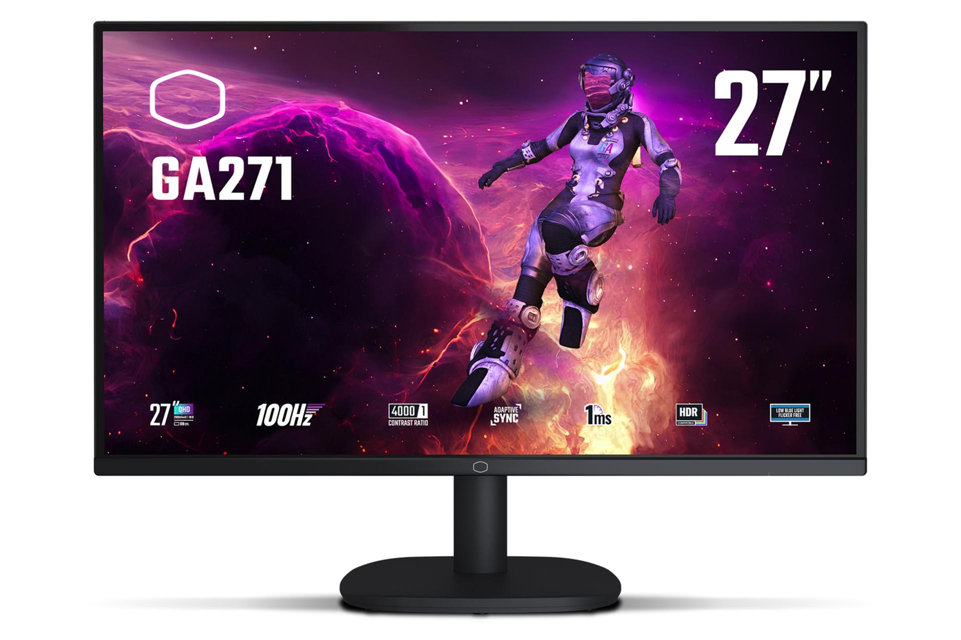 رزولوشن و کیفیت تصویر مانیتور کولر مستر 27 اینچ مدل GA271