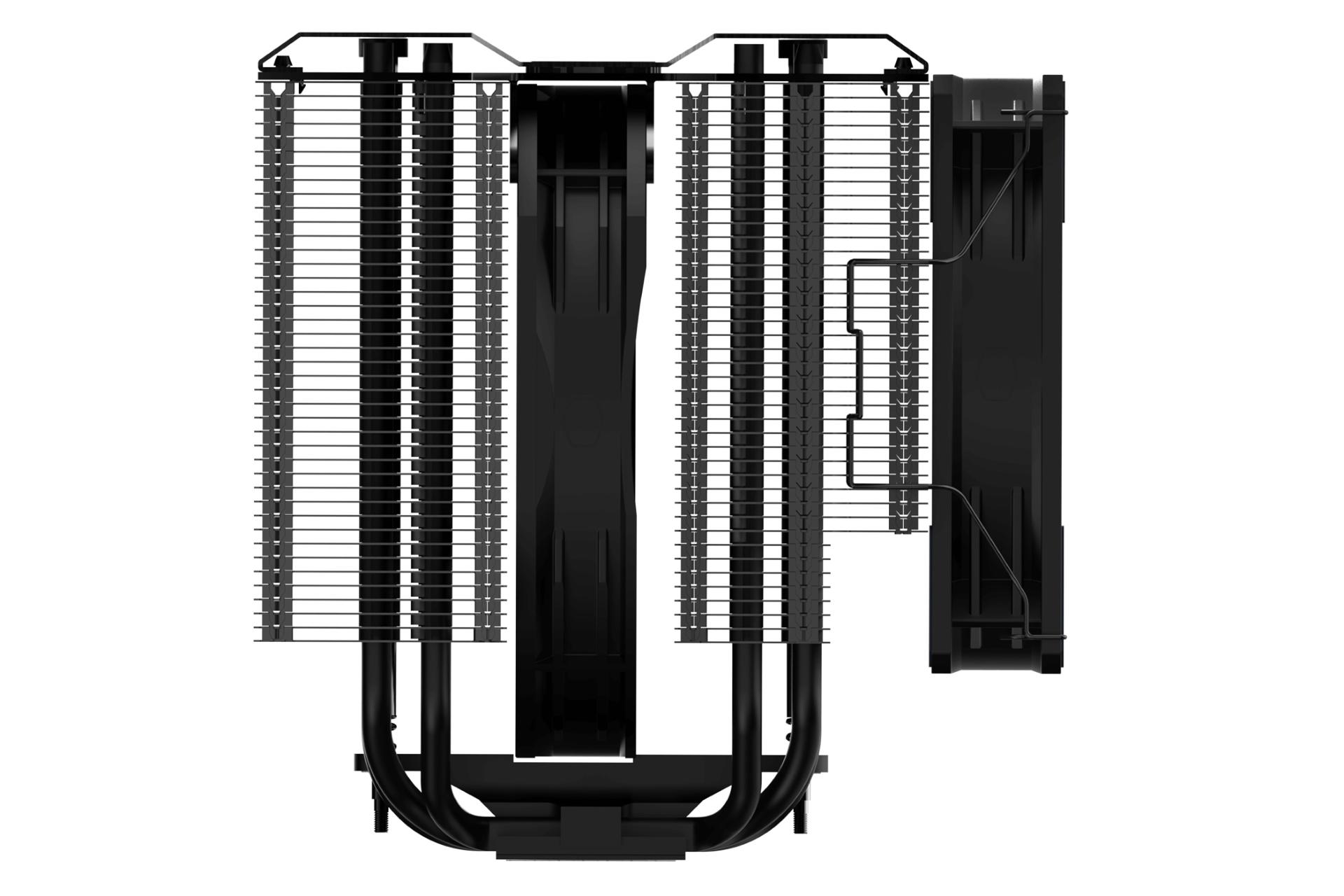 خنک کننده پردازنده کولر مستر MASTERAIR MA824 STEALTH نمای کنار