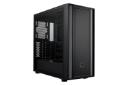 نمای نیمرخ کیس کامپیوتر کولر مستر MASTERBOX 600 Lite با نمایش پنل جلو و سمت چپ رنگ مشکی