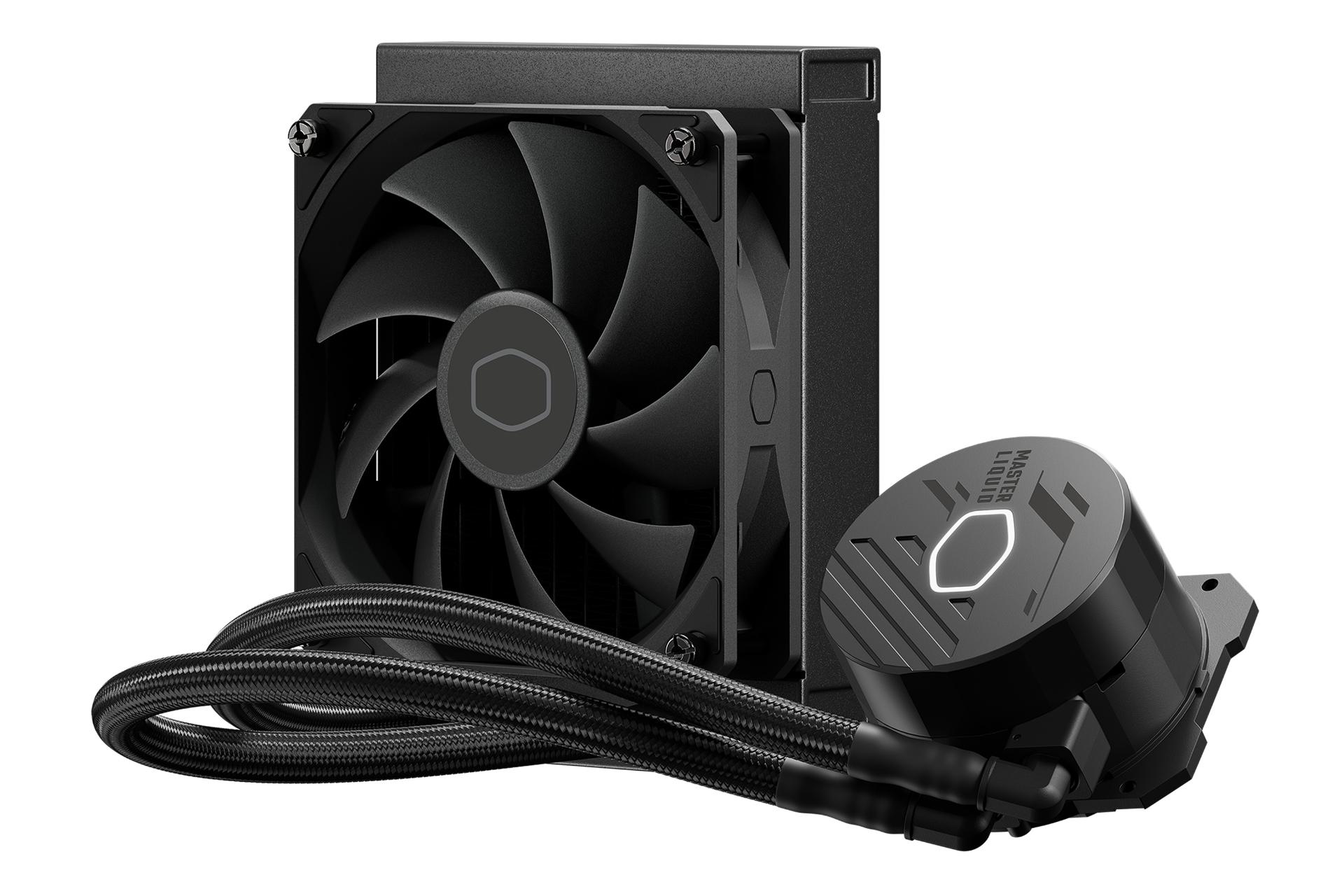 نمای کناری خنک کننده مایع کولر مستر Cooler Master MASTERLIQUID 120L CORE