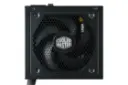 نمای پنل زیر پاور کامپیوتر کولر مستر MasterWatt 650 با توان 650 وات با نمایش فن و لوگو